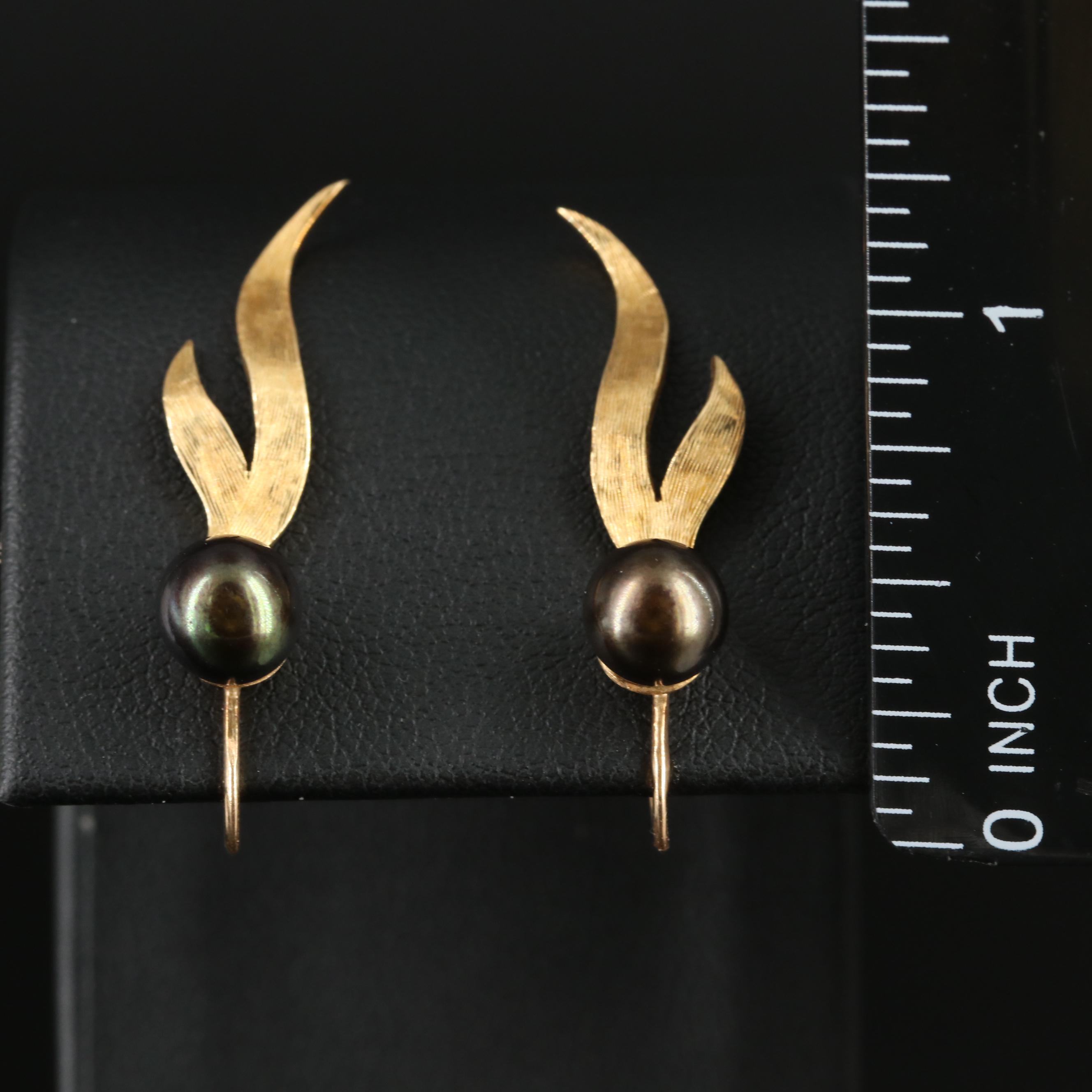 Joseph Merrin 18K Pearl Earrings