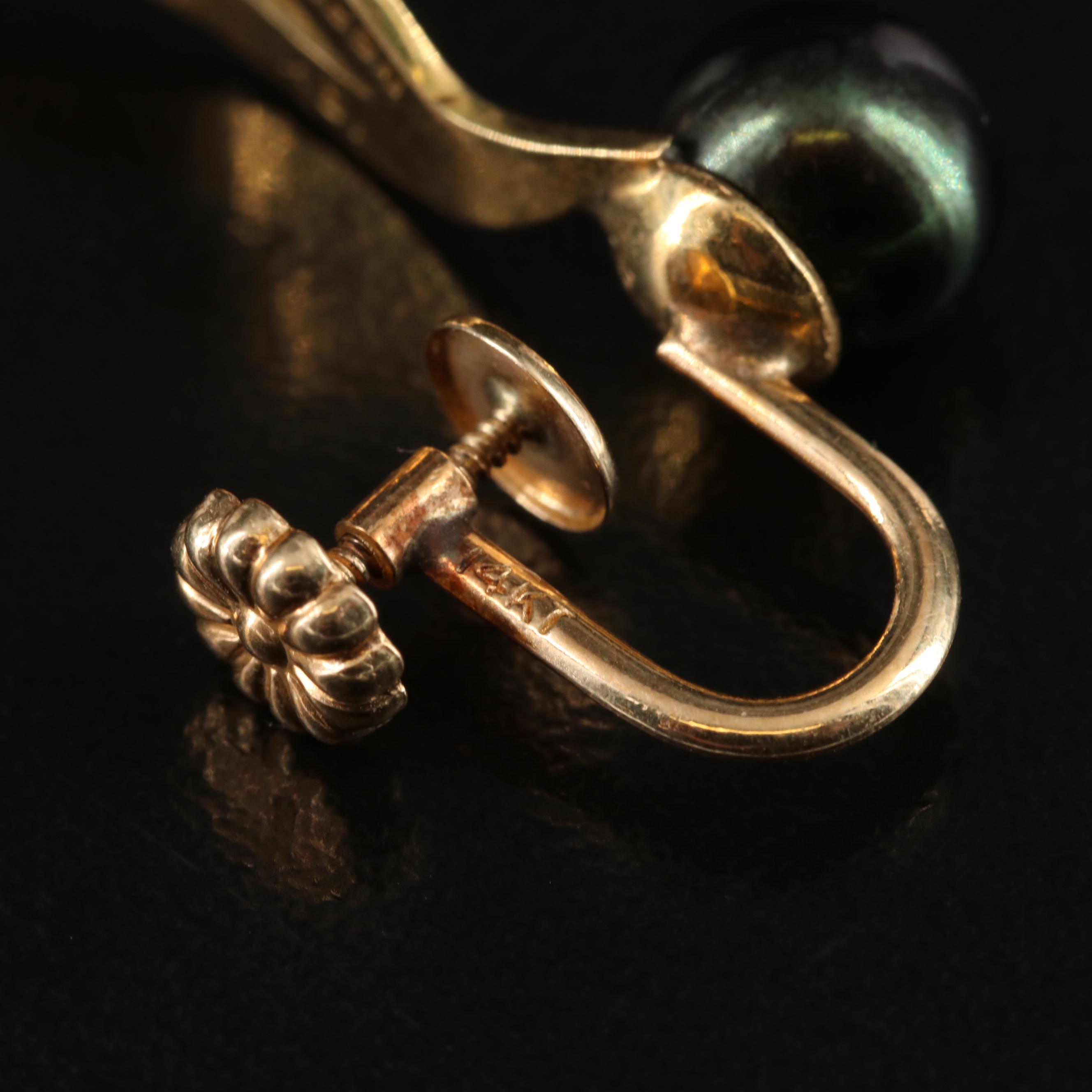 Joseph Merrin 18K Pearl Earrings