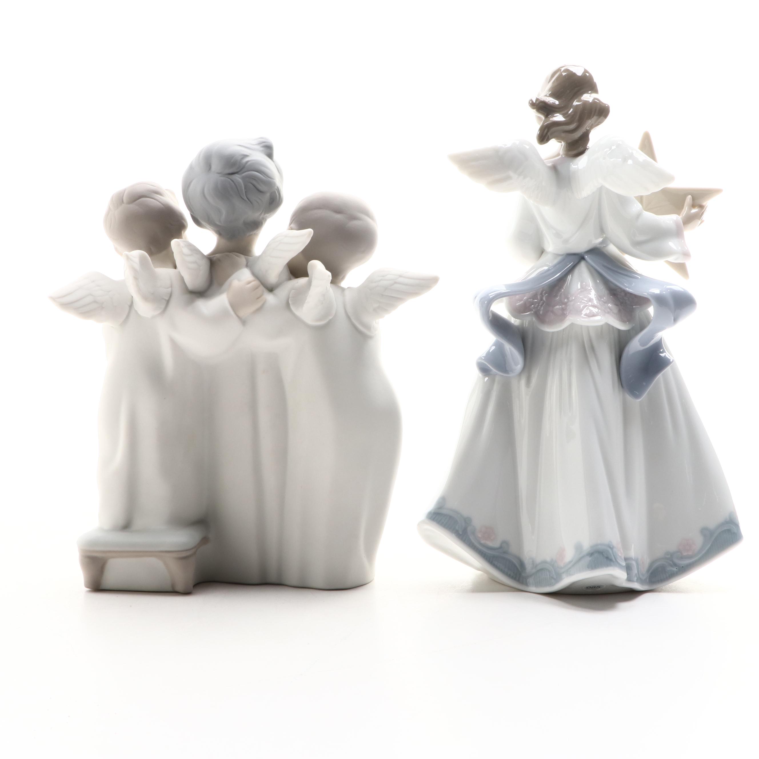 Lladró Porcelain Angel Figurines