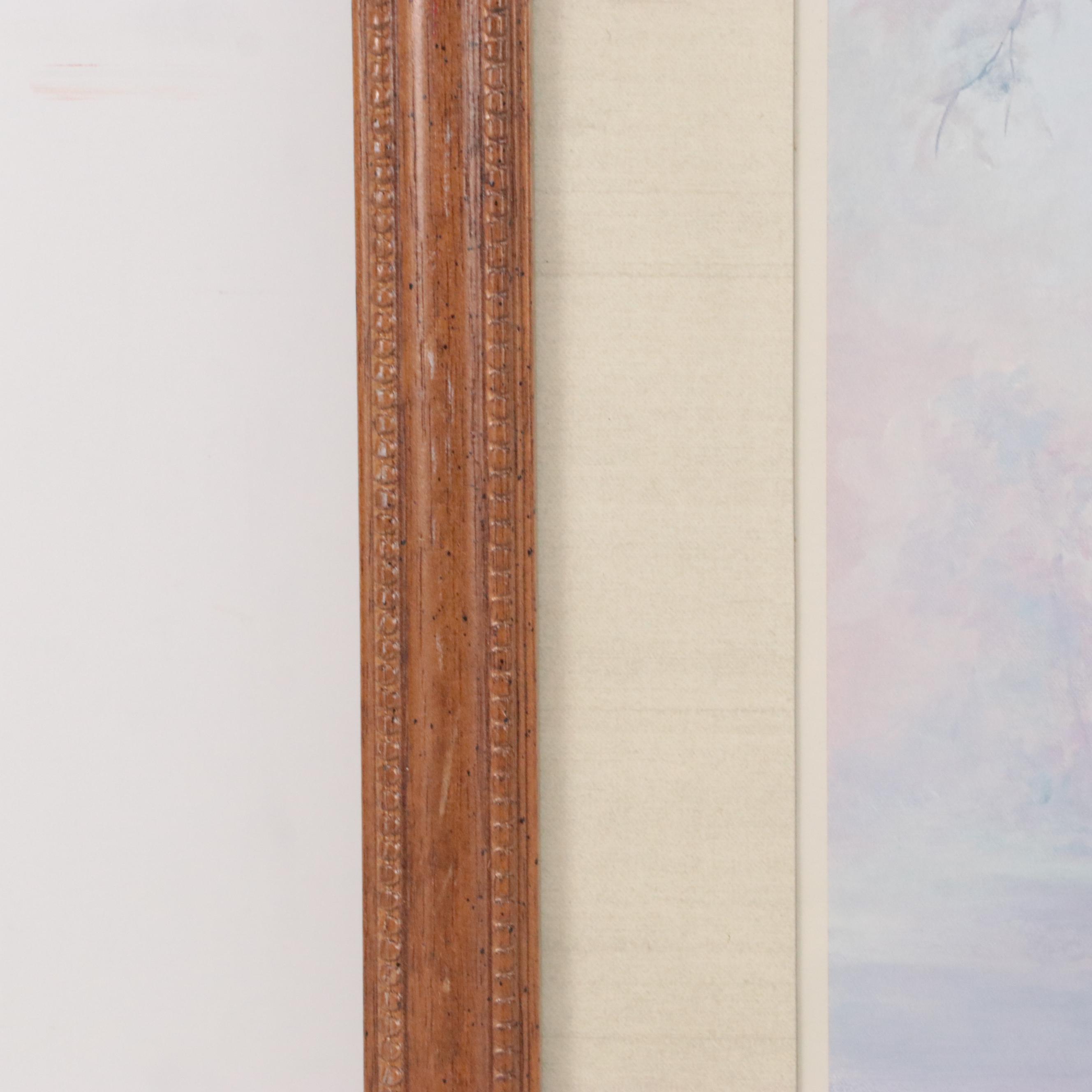 Offset Lithograph After Joe Sambataro of Park Landscape with Gazebo