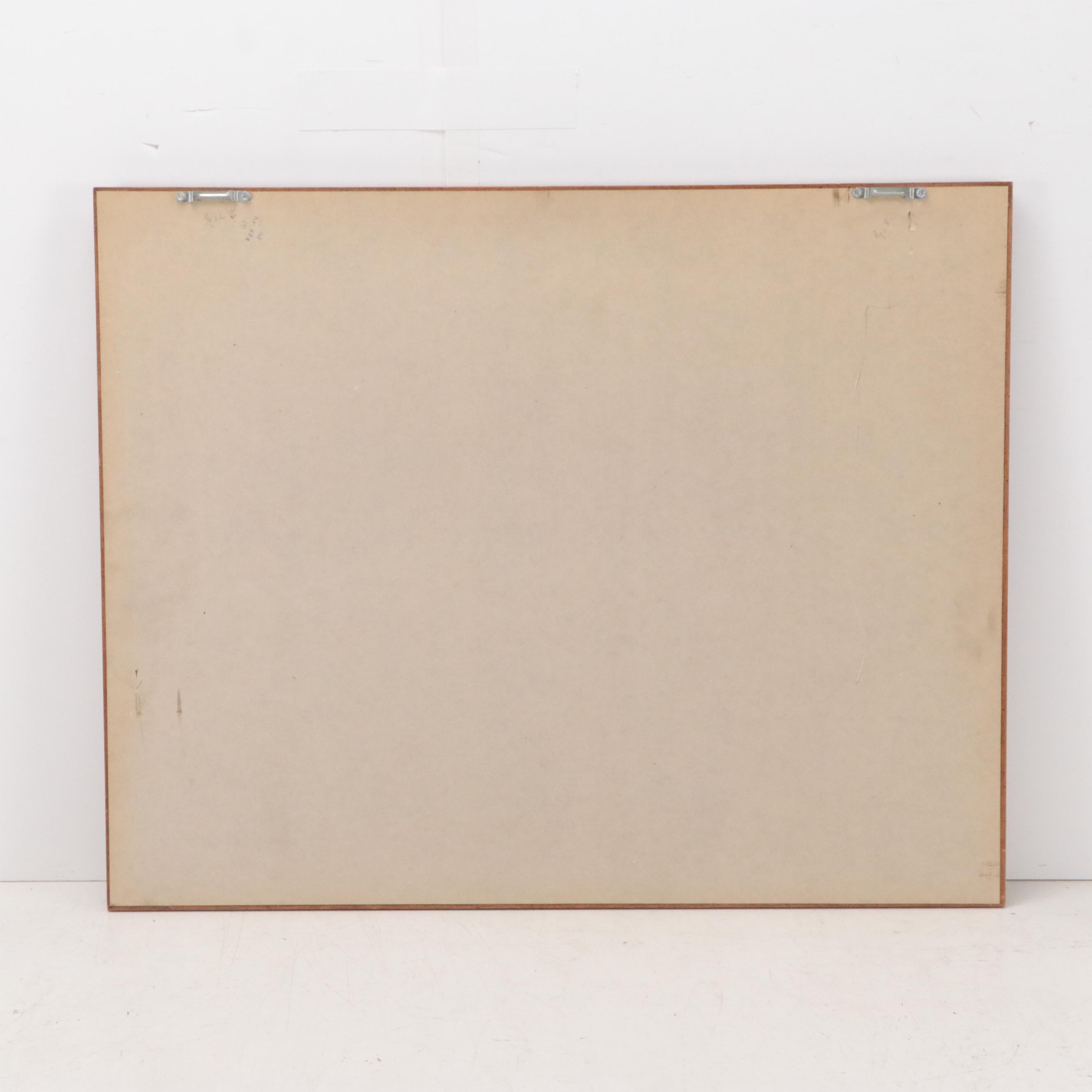 Offset Lithograph After Joe Sambataro of Park Landscape with Gazebo