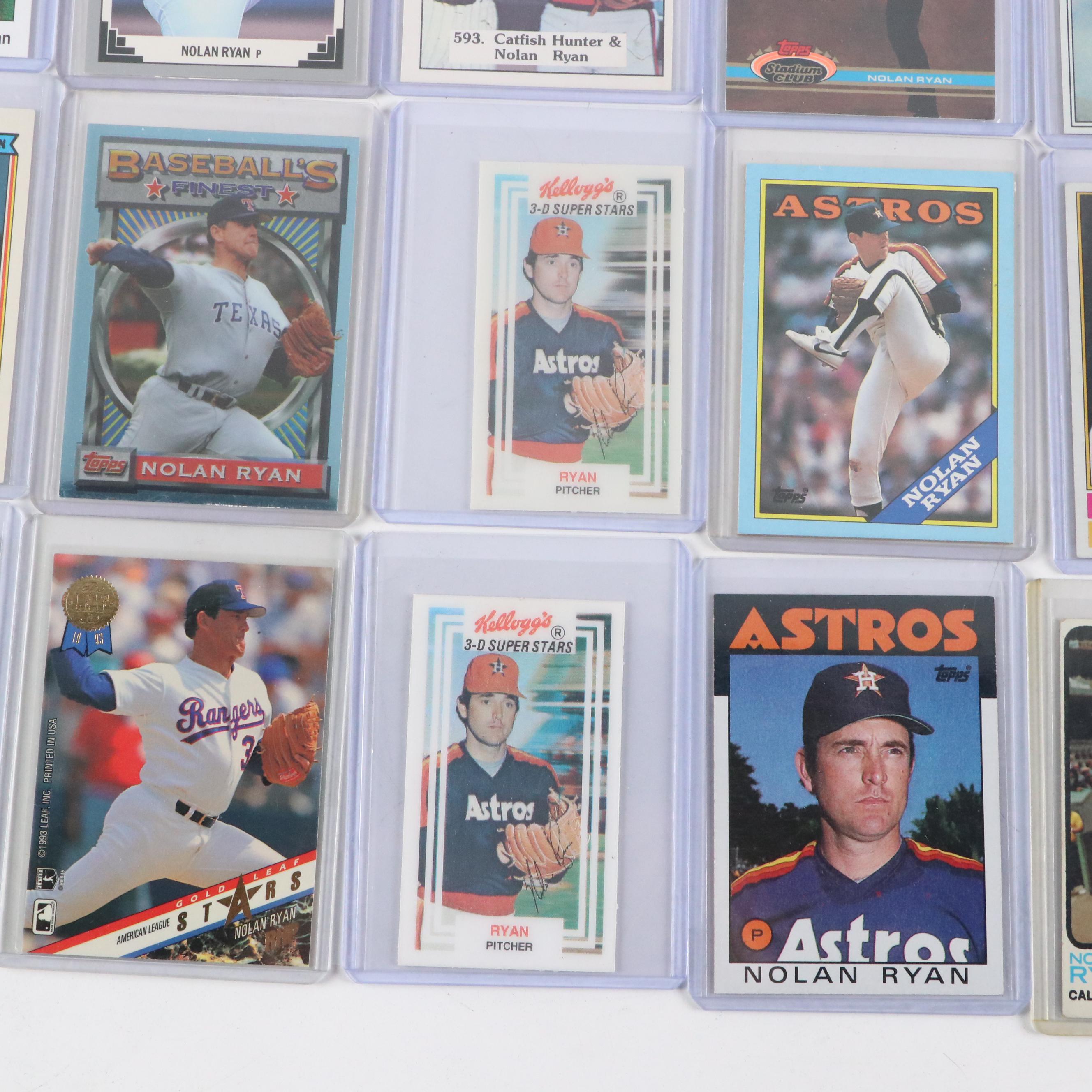 Nolan Ryan Baseball Card Collection with Topps, Fleer, and More, 1970s–2020s