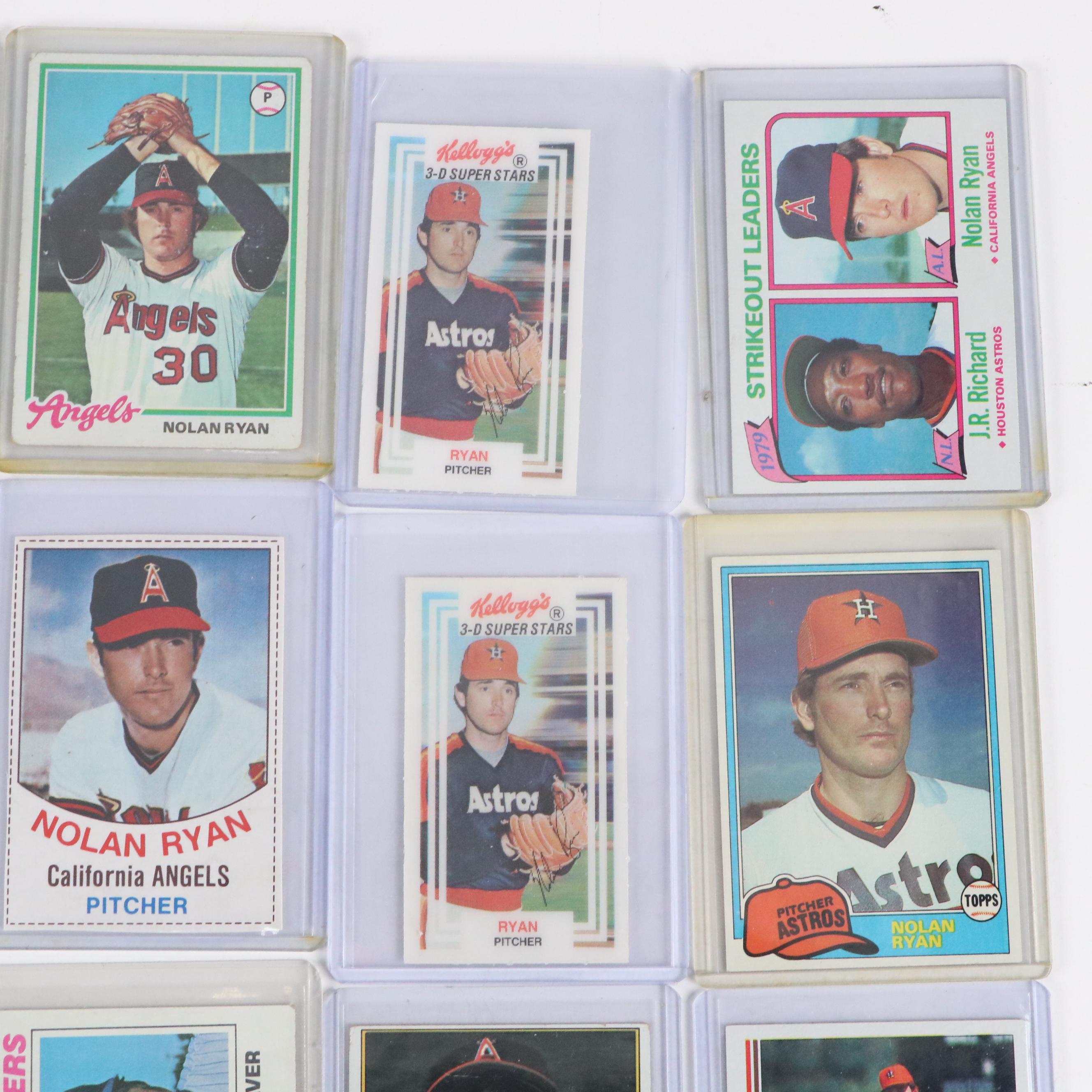 Nolan Ryan Baseball Card Collection with Topps, Fleer, and More, 1970s–2020s