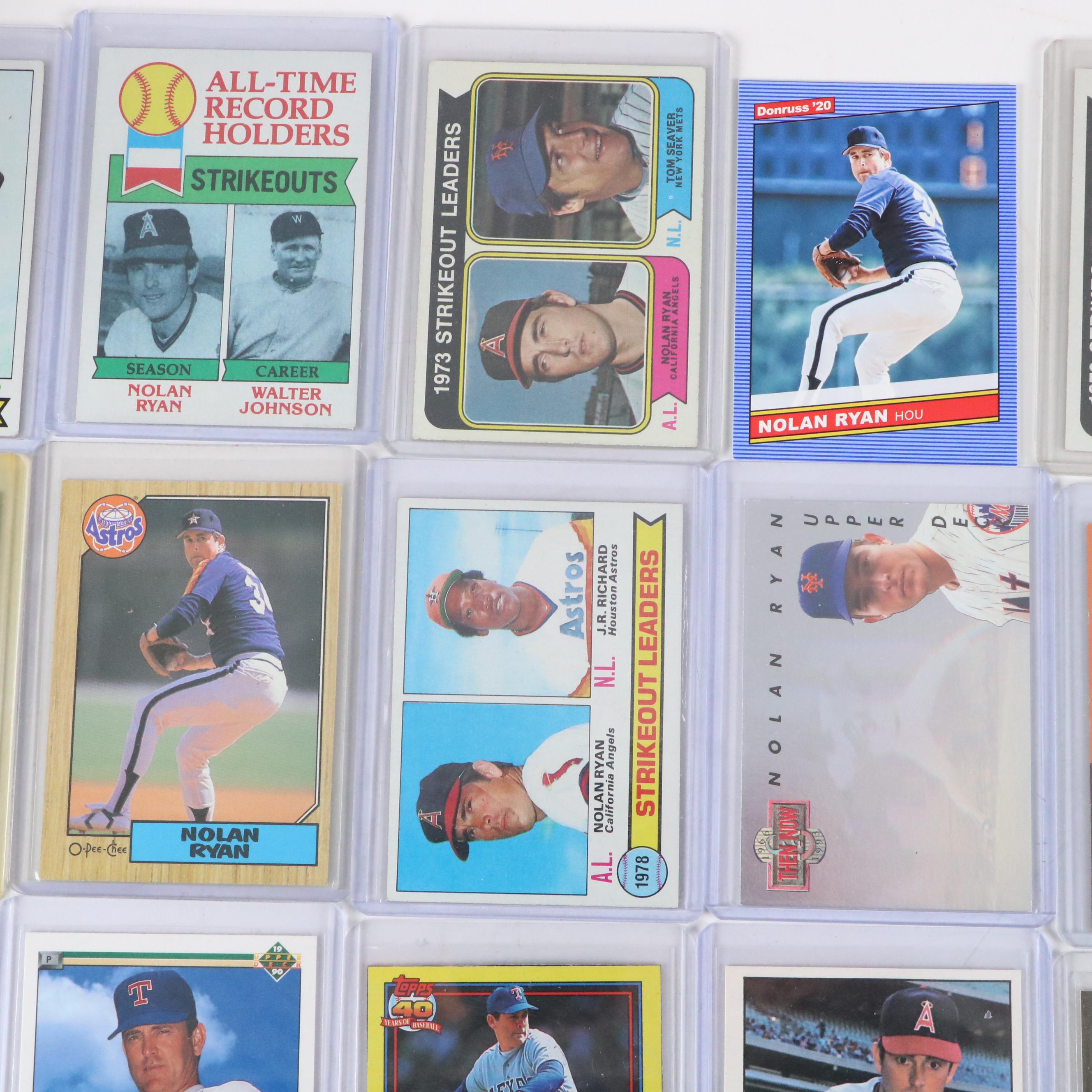 Nolan Ryan Baseball Card Collection with Topps, Fleer, and More, 1970s–2020s