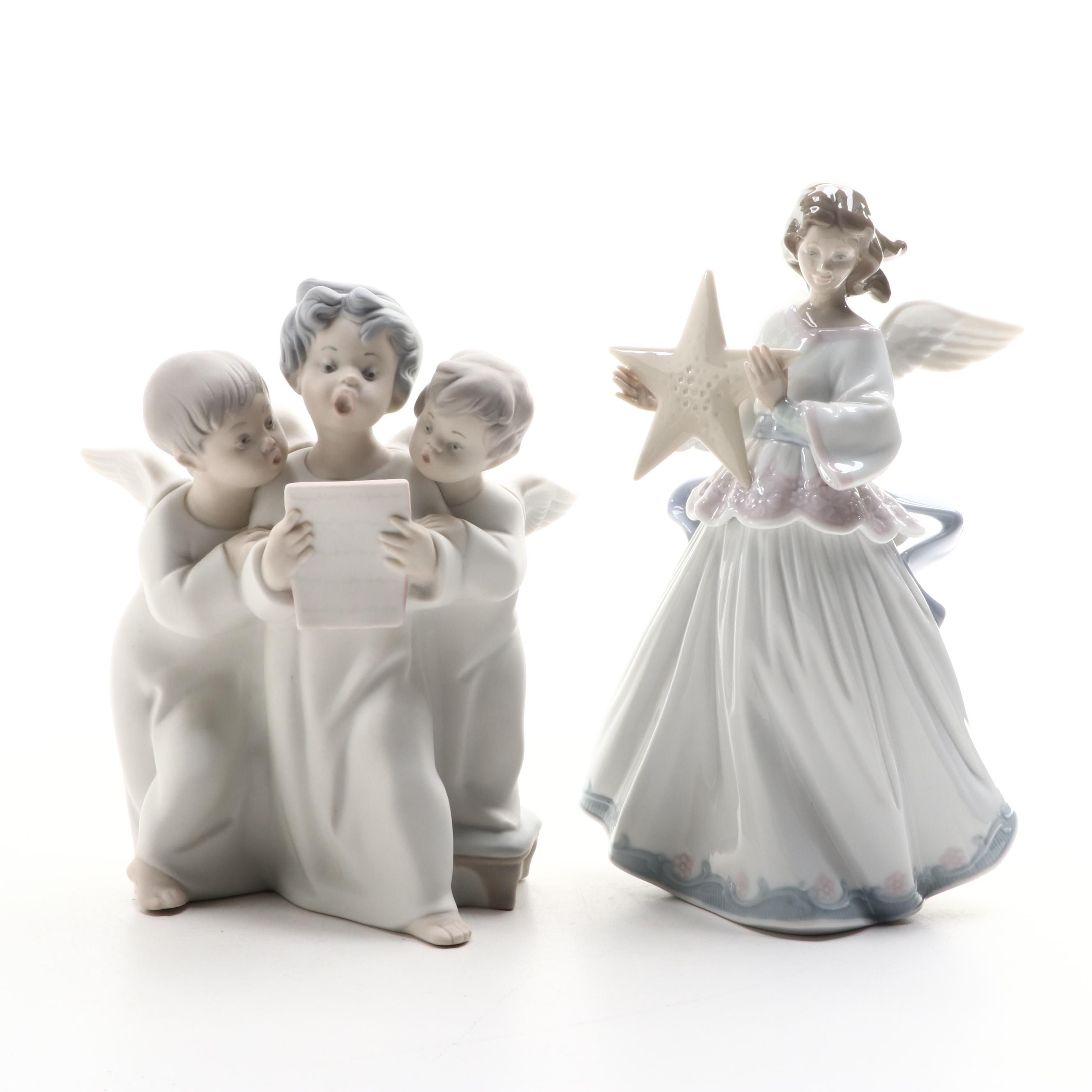 Lladró Porcelain Angel Figurines