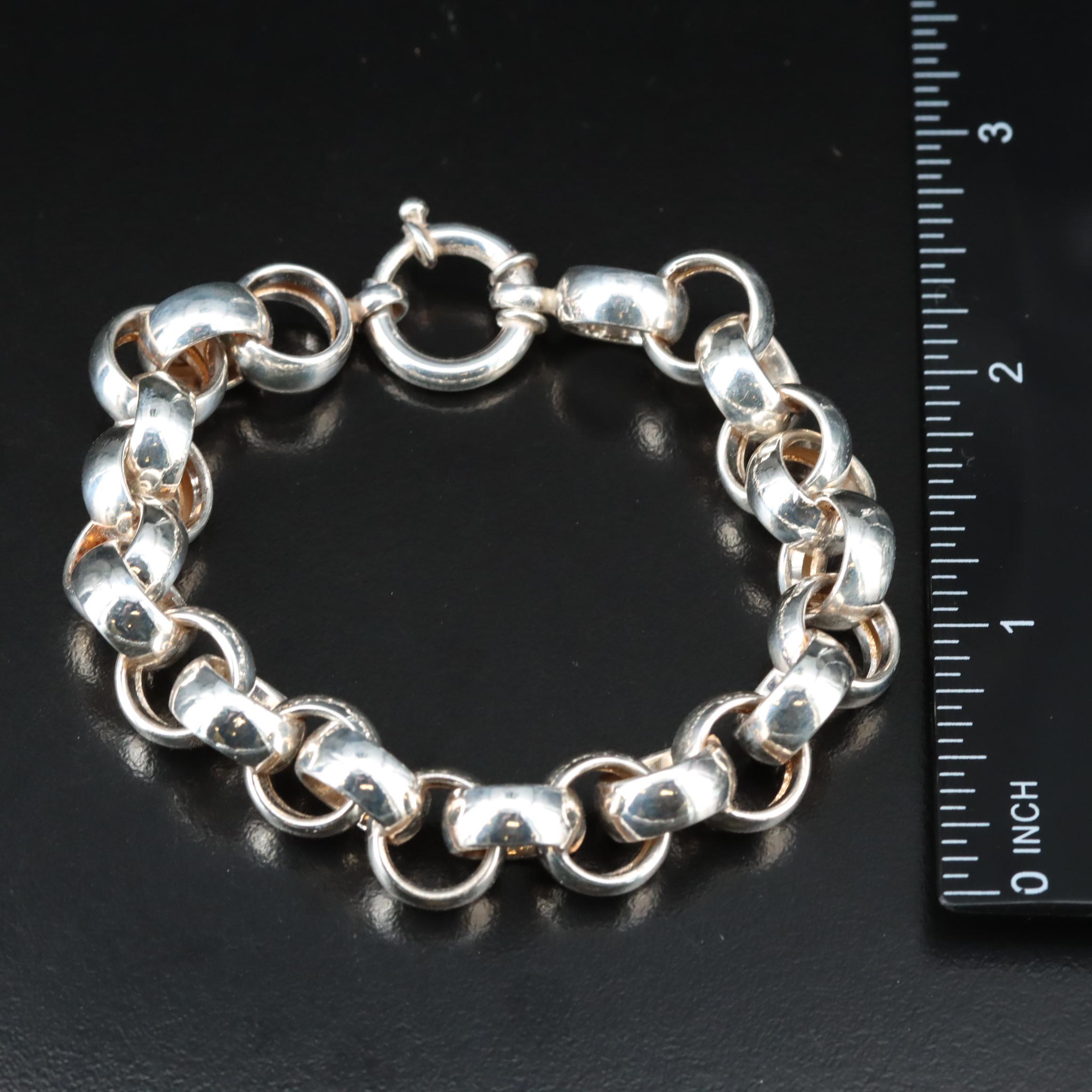 Sterling Rolo Link Bracelet | EBTH