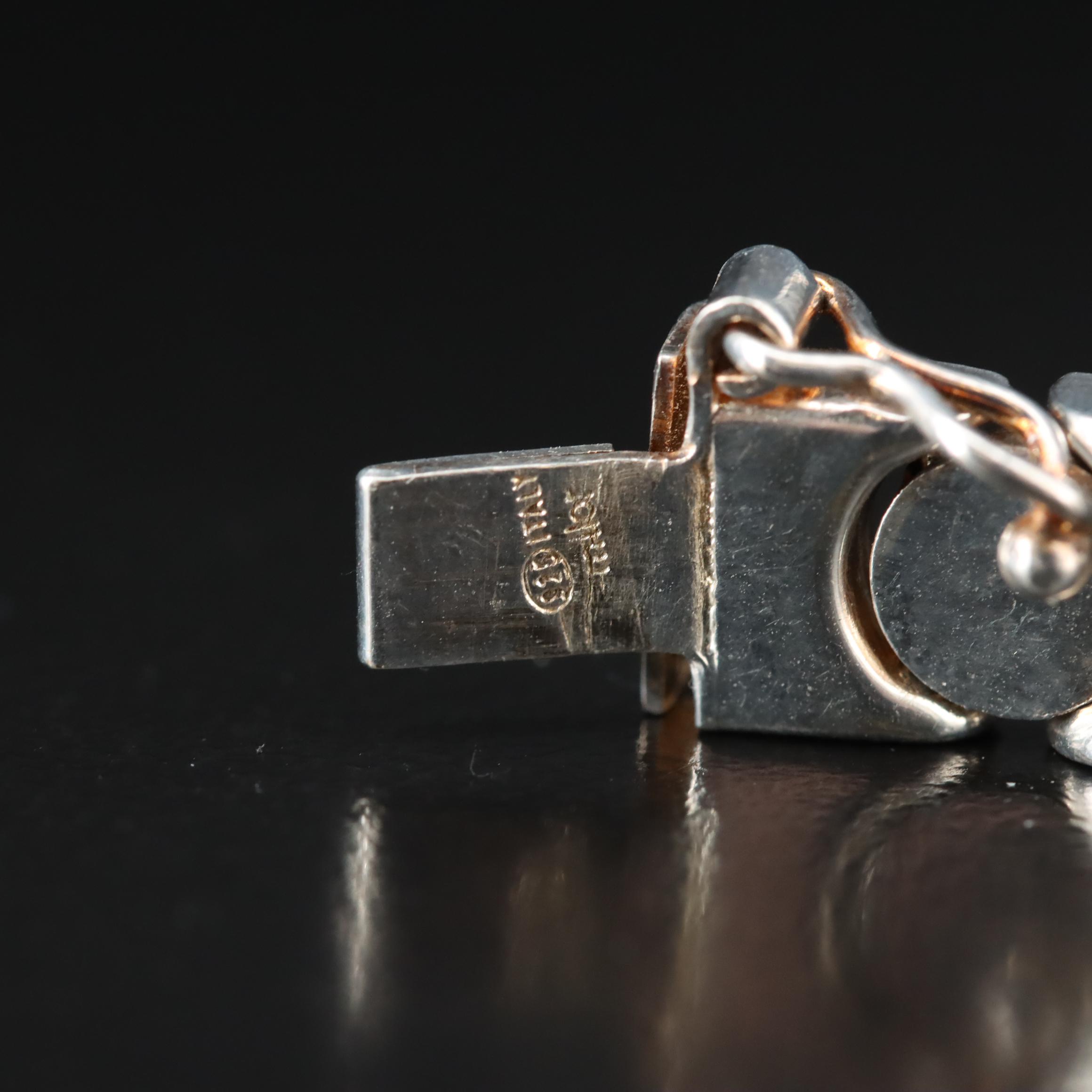 Italian Milor Two-Tone Sterling Bracelet