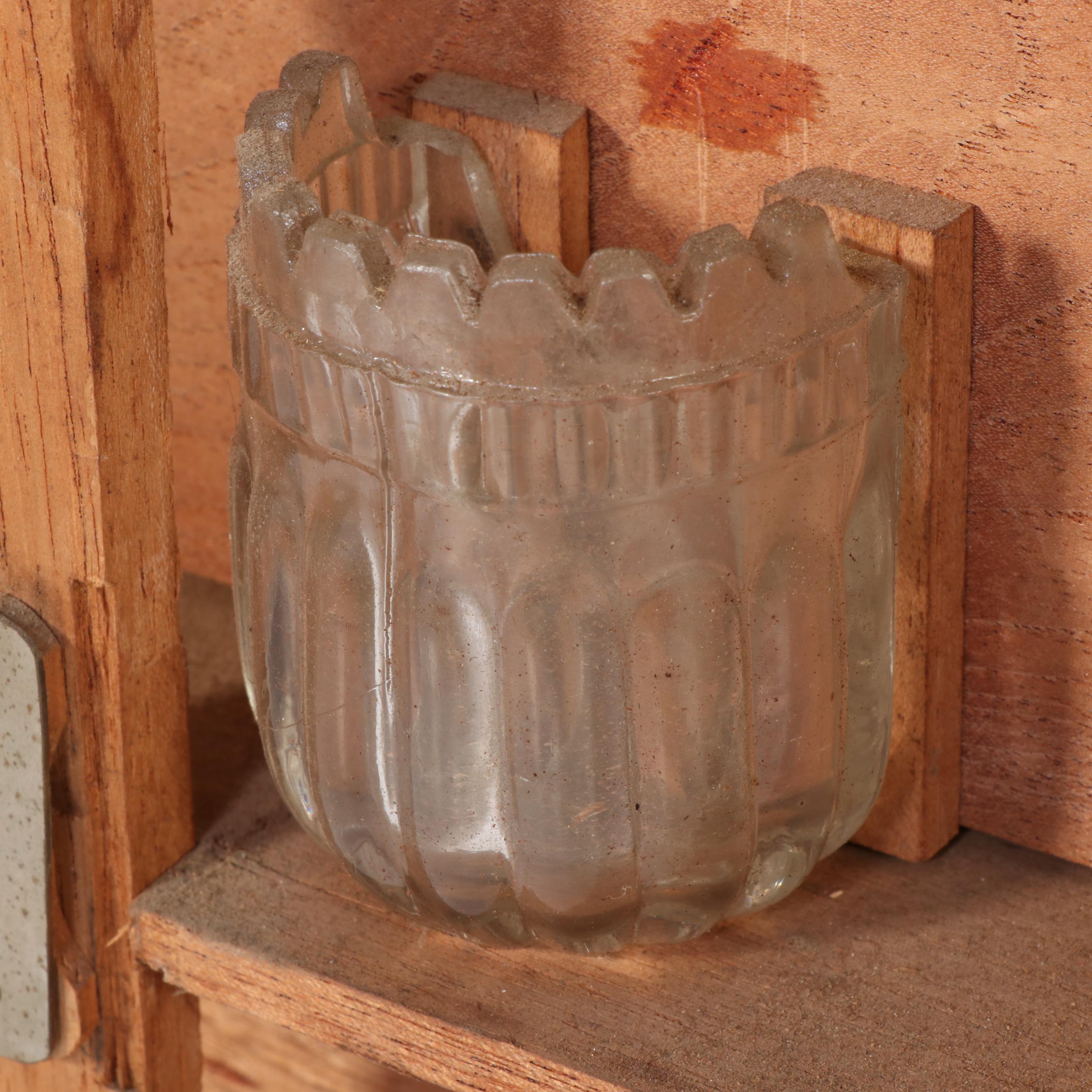Bespoke Tiger Maple and Monogram Marquetry Humidor Cabinet, Circa 1900