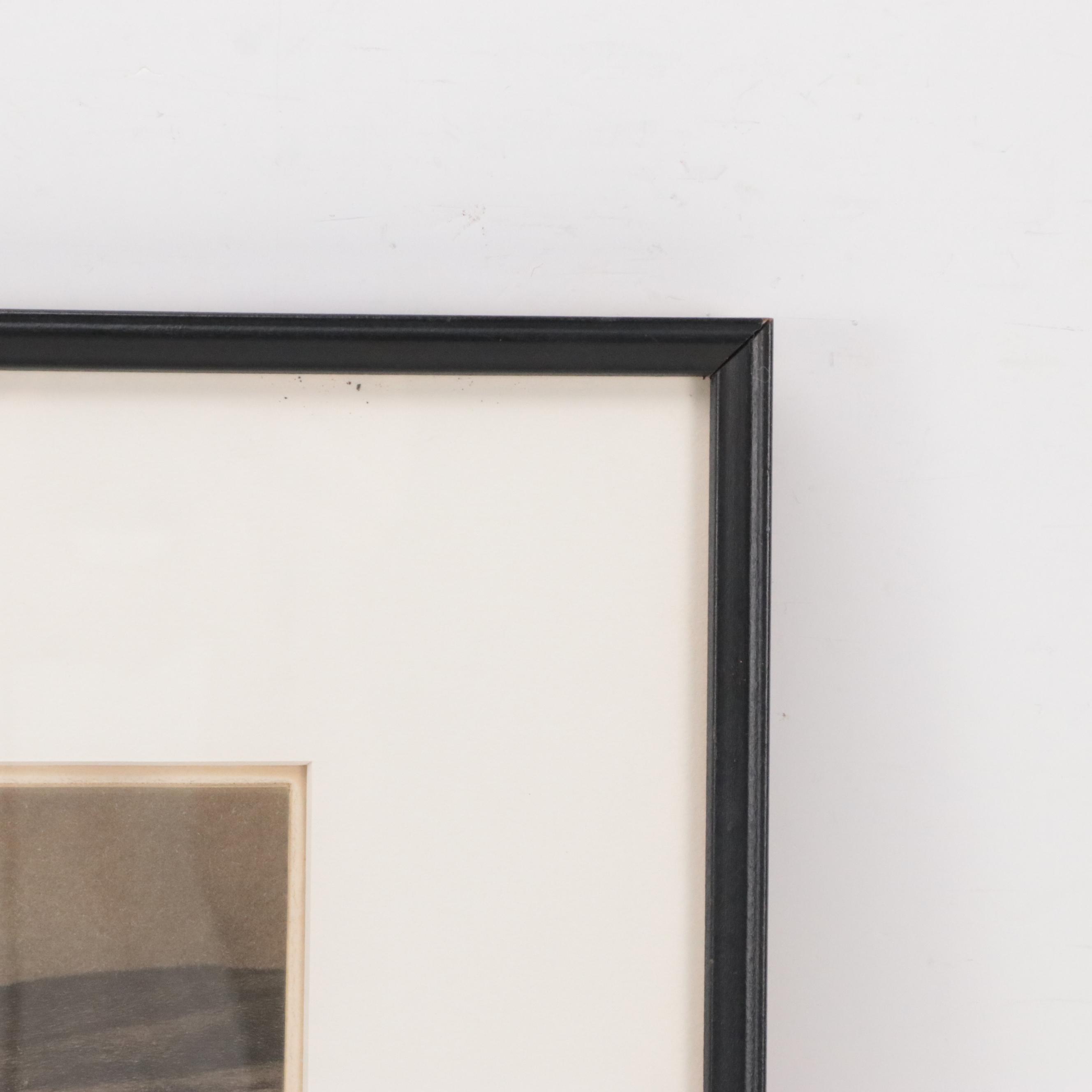 Kerr Eby Etching "Berkshire Night," Early 20th Century