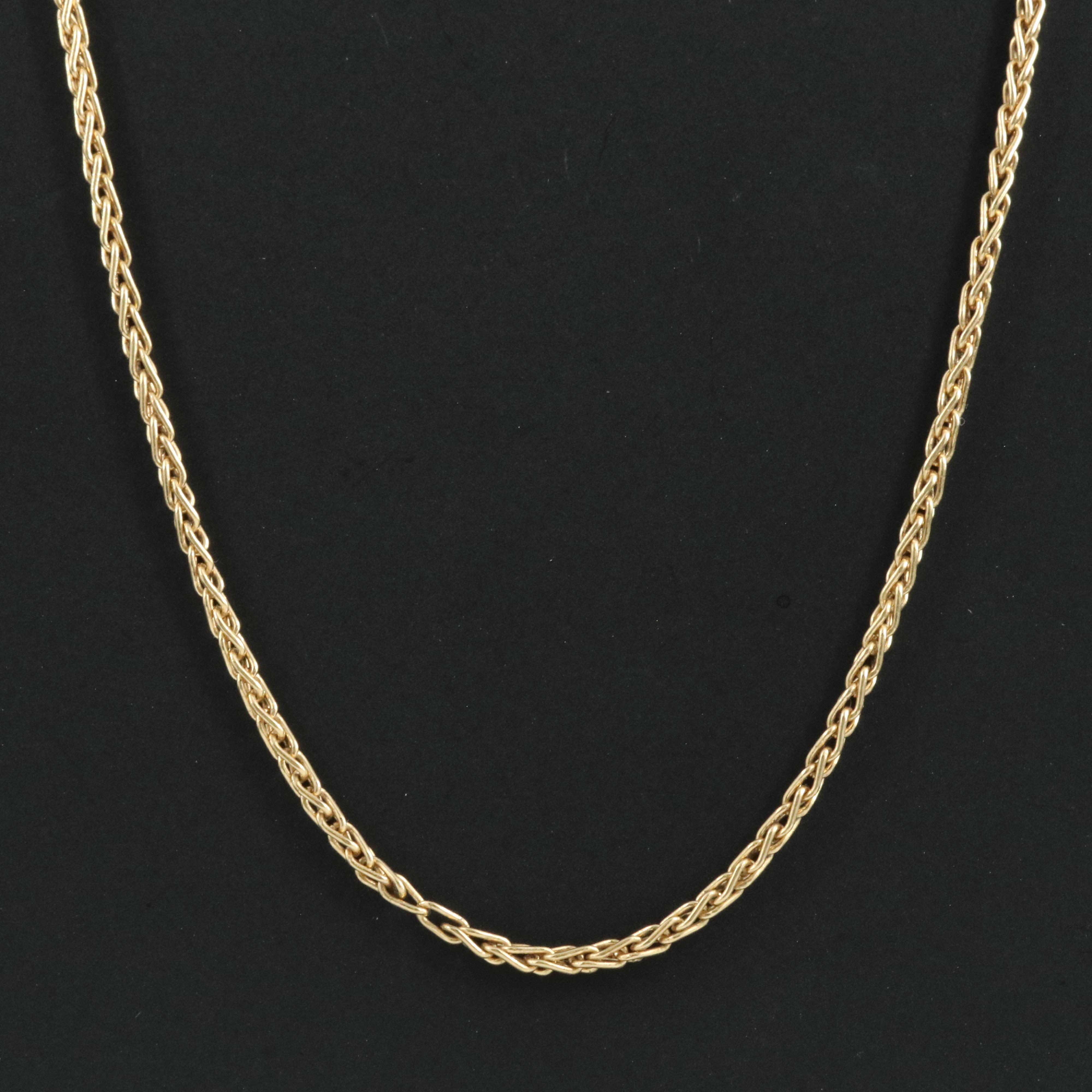 18K Wheat Chain Necklace