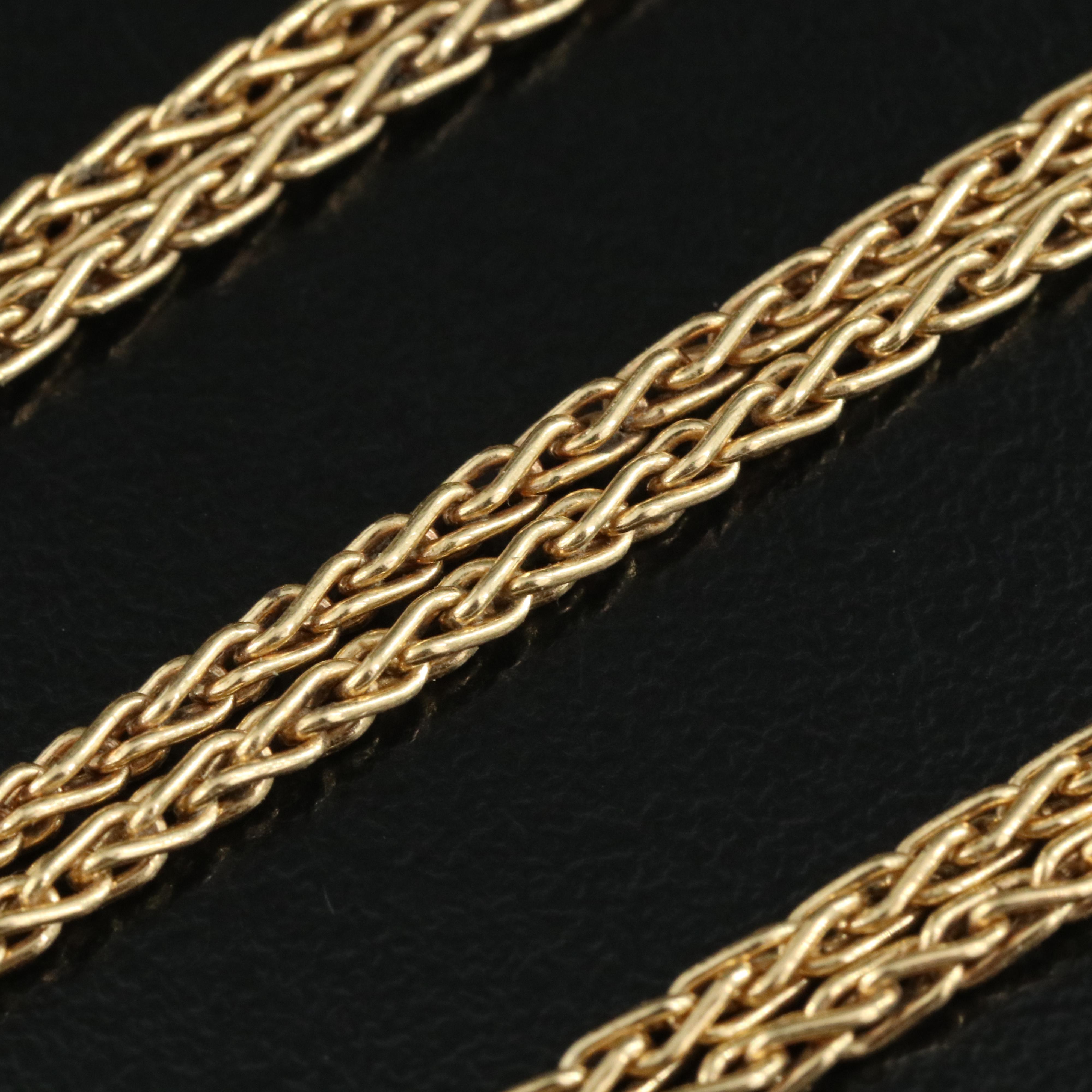 18K Wheat Chain Necklace