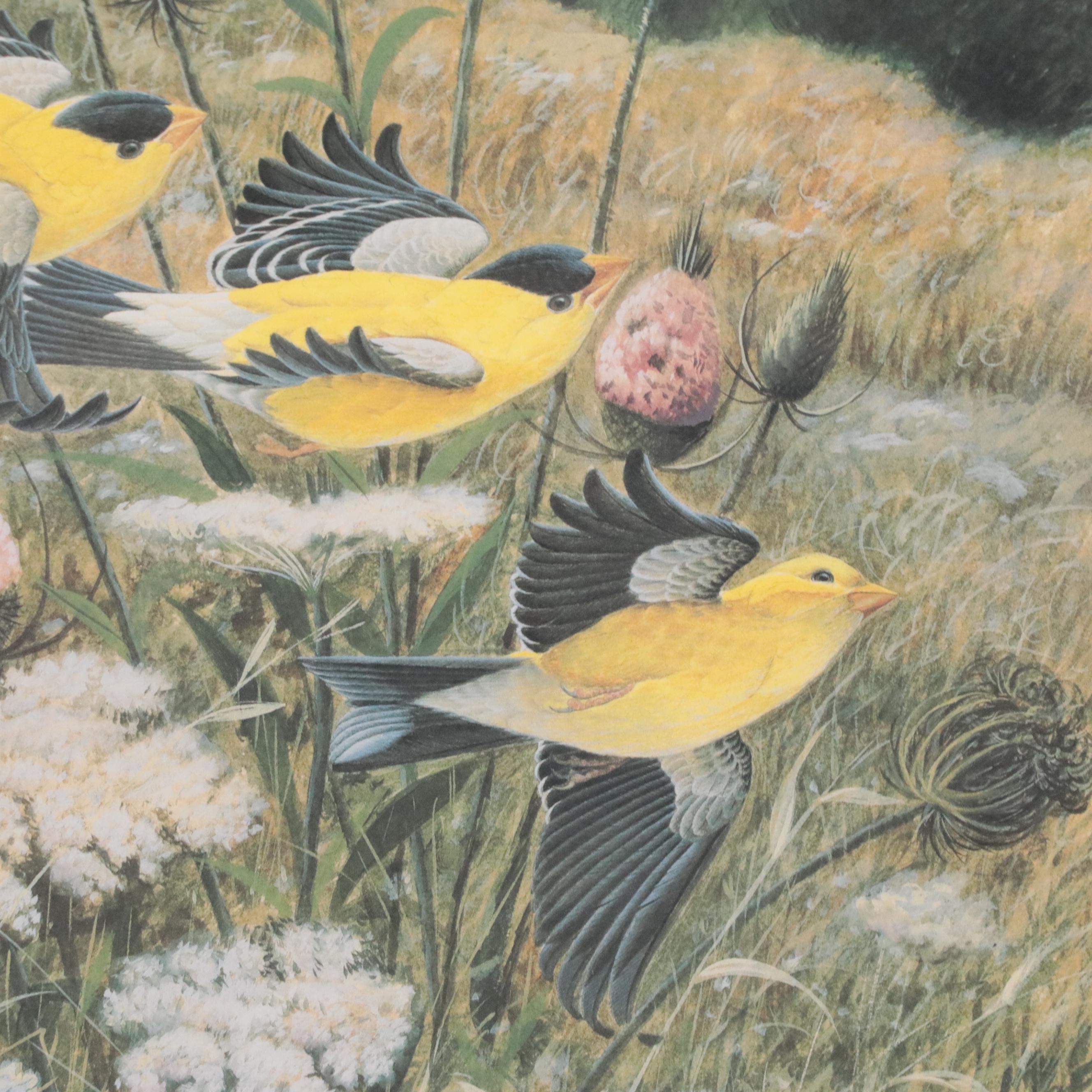 John A. Ruthven Offset Lithograph "Goldfinch" EBTH