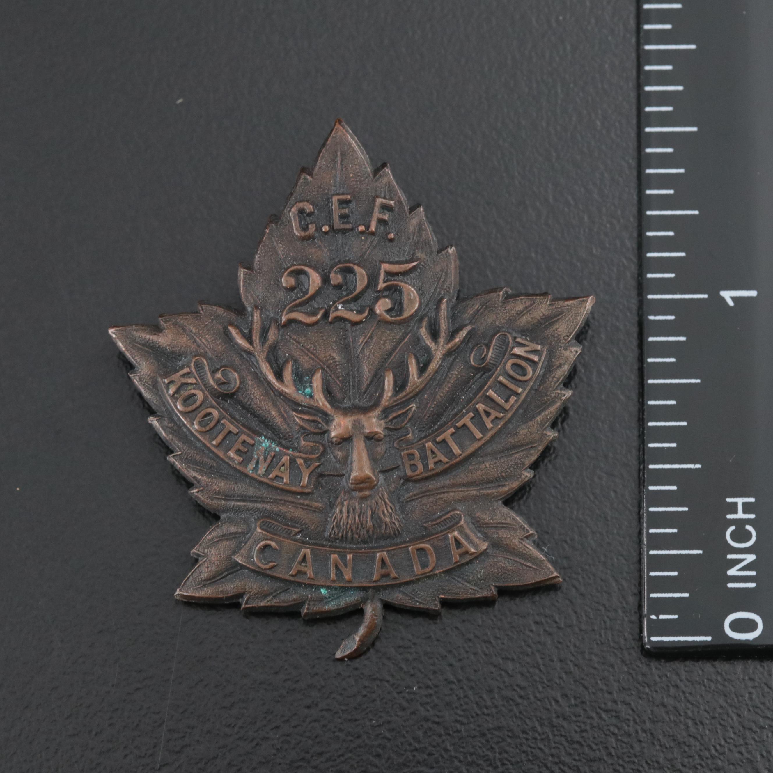 American and Canadian Military Pins Featuring Sterling Marksman Badge