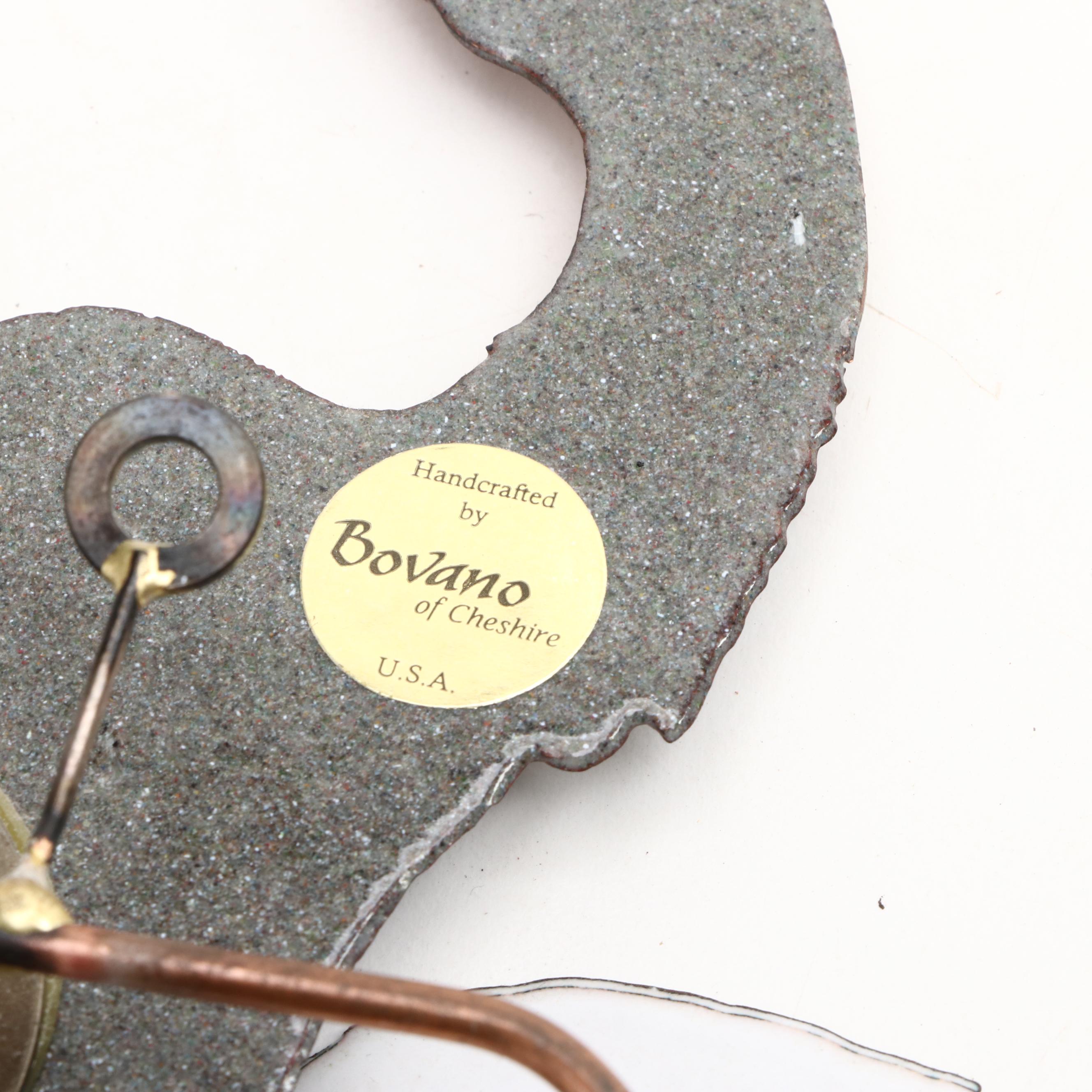 Bovano Enameled Metal Wall Bird Sculptures