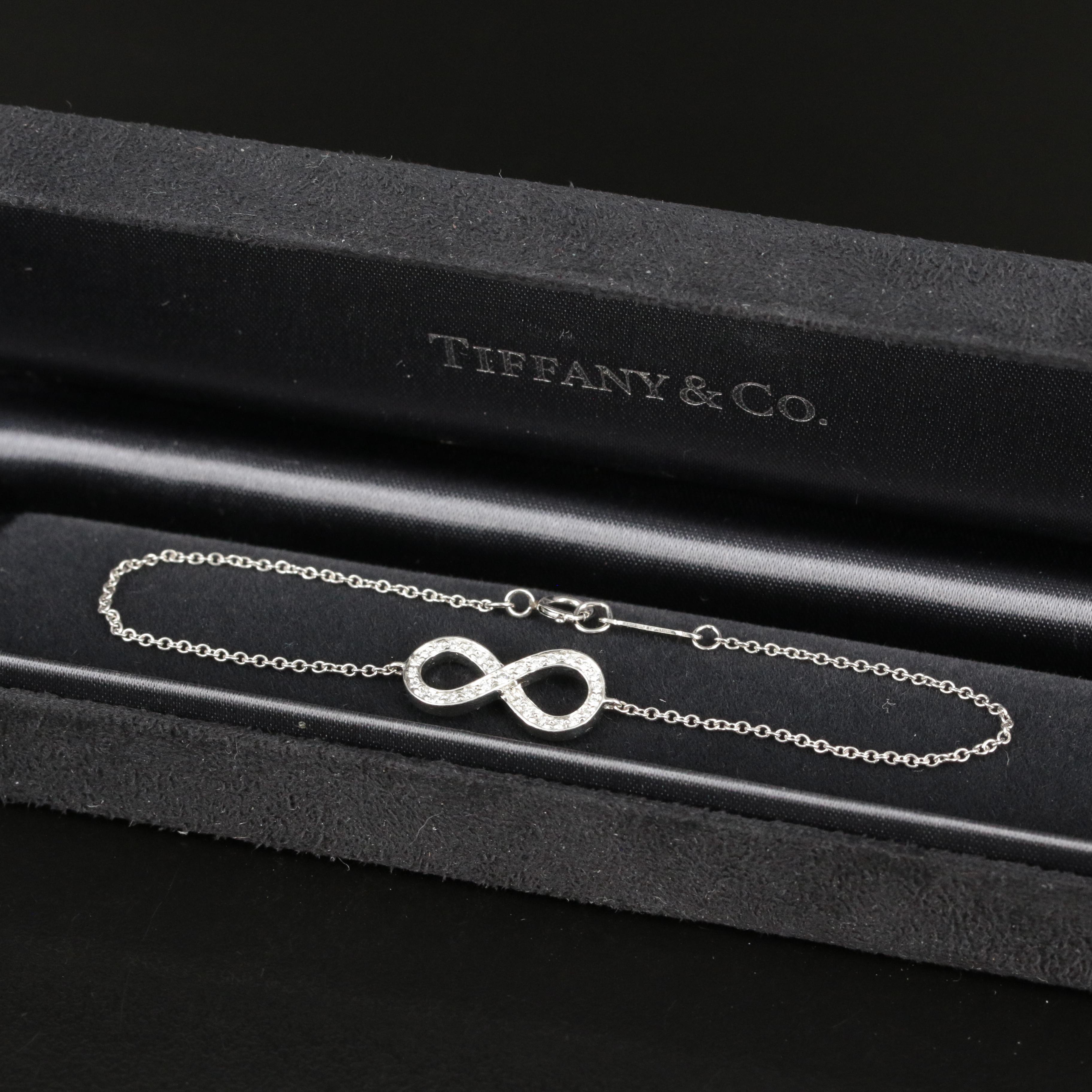 Tiffany & Co. Platinum and 0.10 CTW Diamond Infinity Bracelet