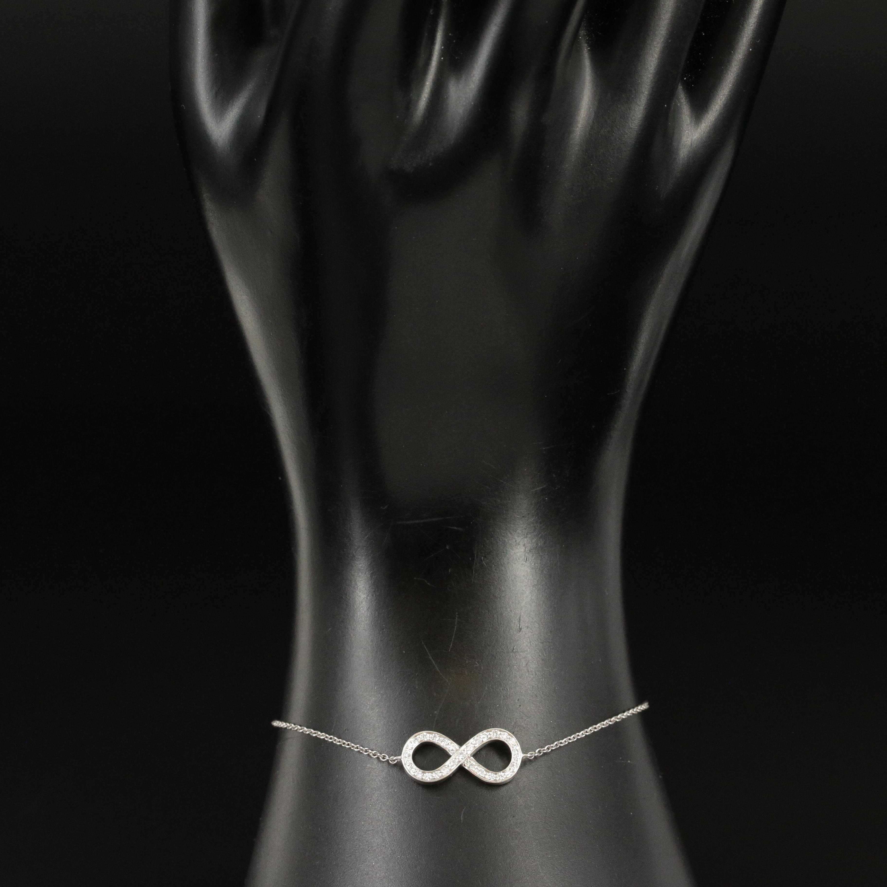 Tiffany & Co. Platinum and 0.10 CTW Diamond Infinity Bracelet