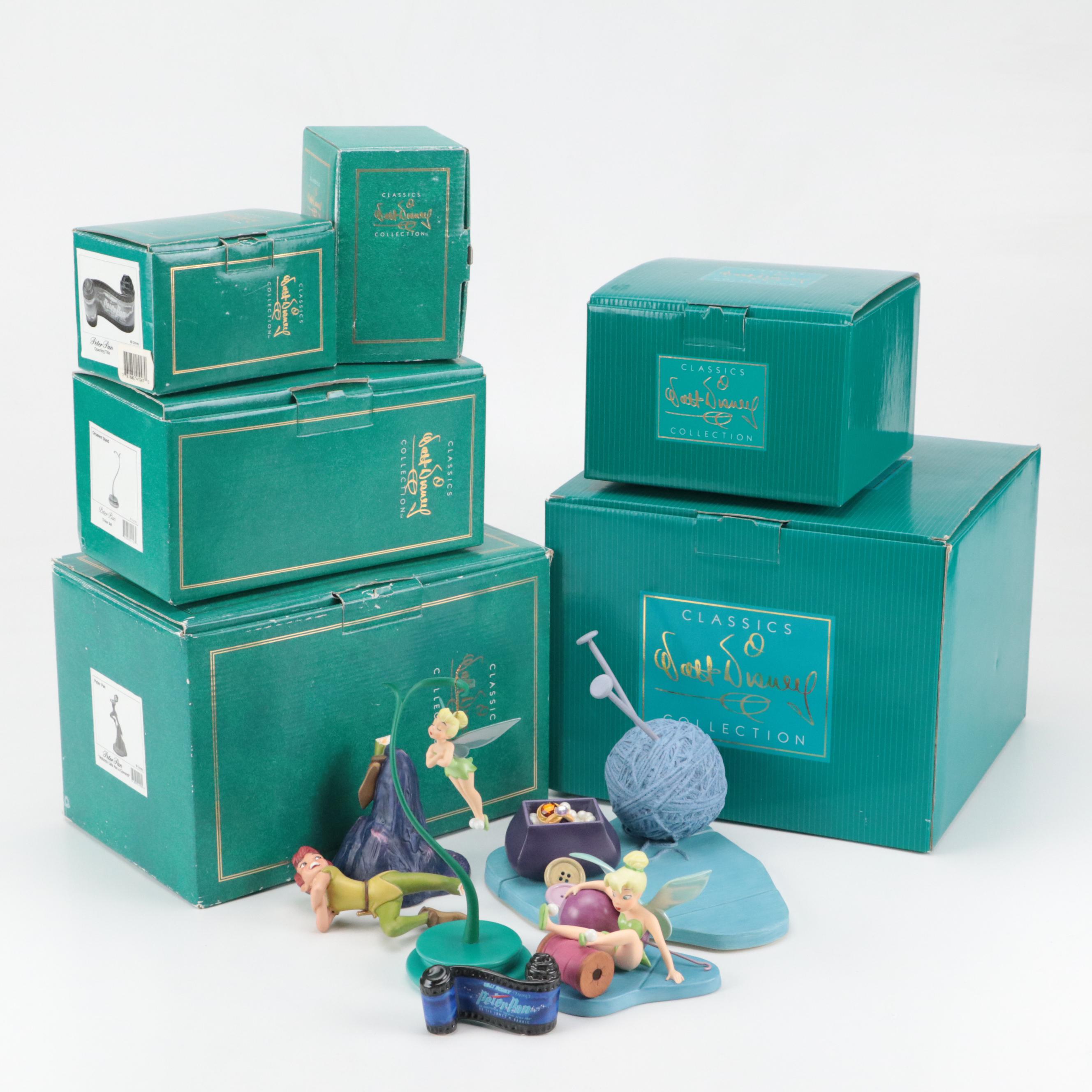 Walt Disney Classics Collection Porcelain Figurines, Including Peter Pan Series