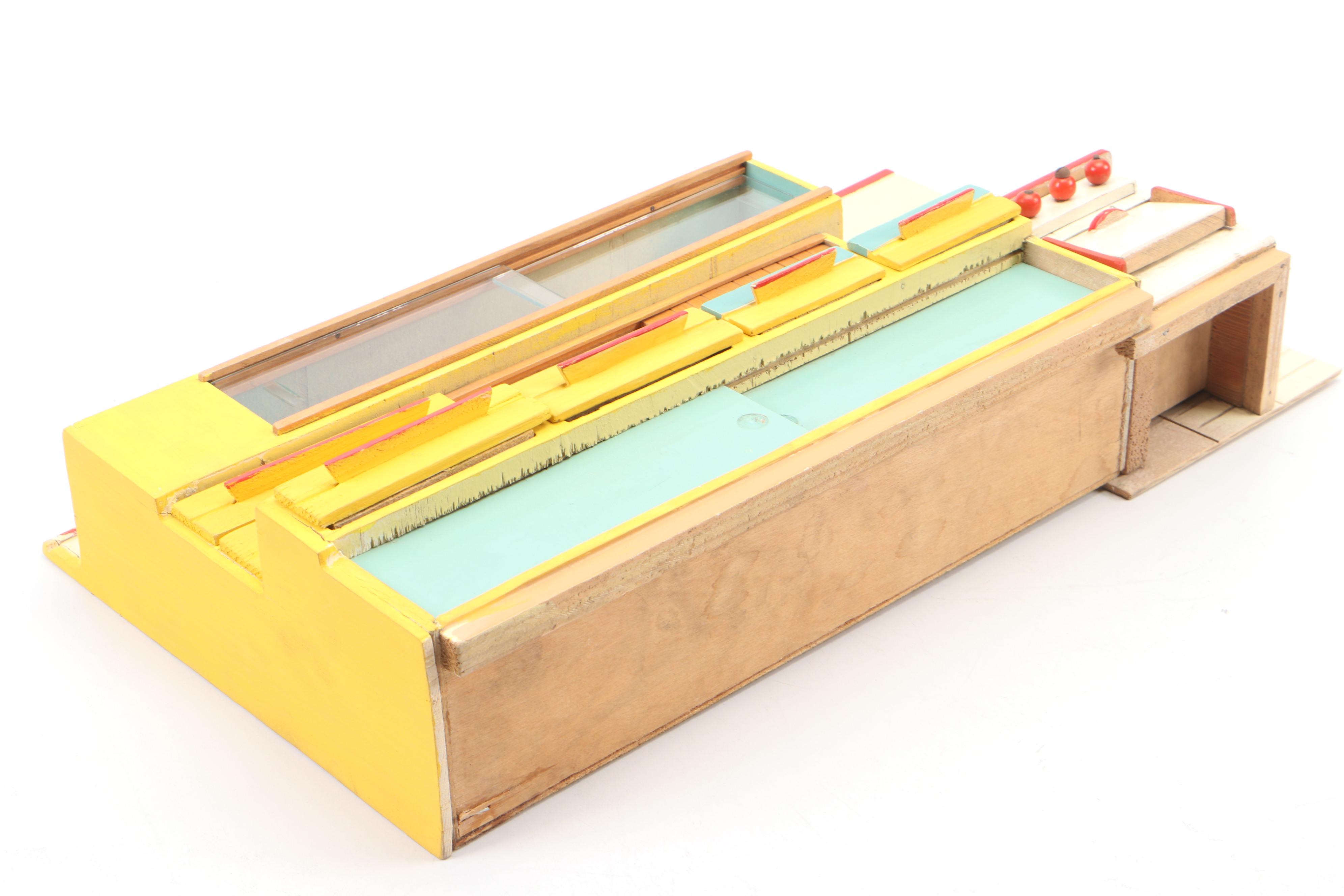 Handmade Hand-Painted Wood Toy Kitchen with More Kitchen Accessories