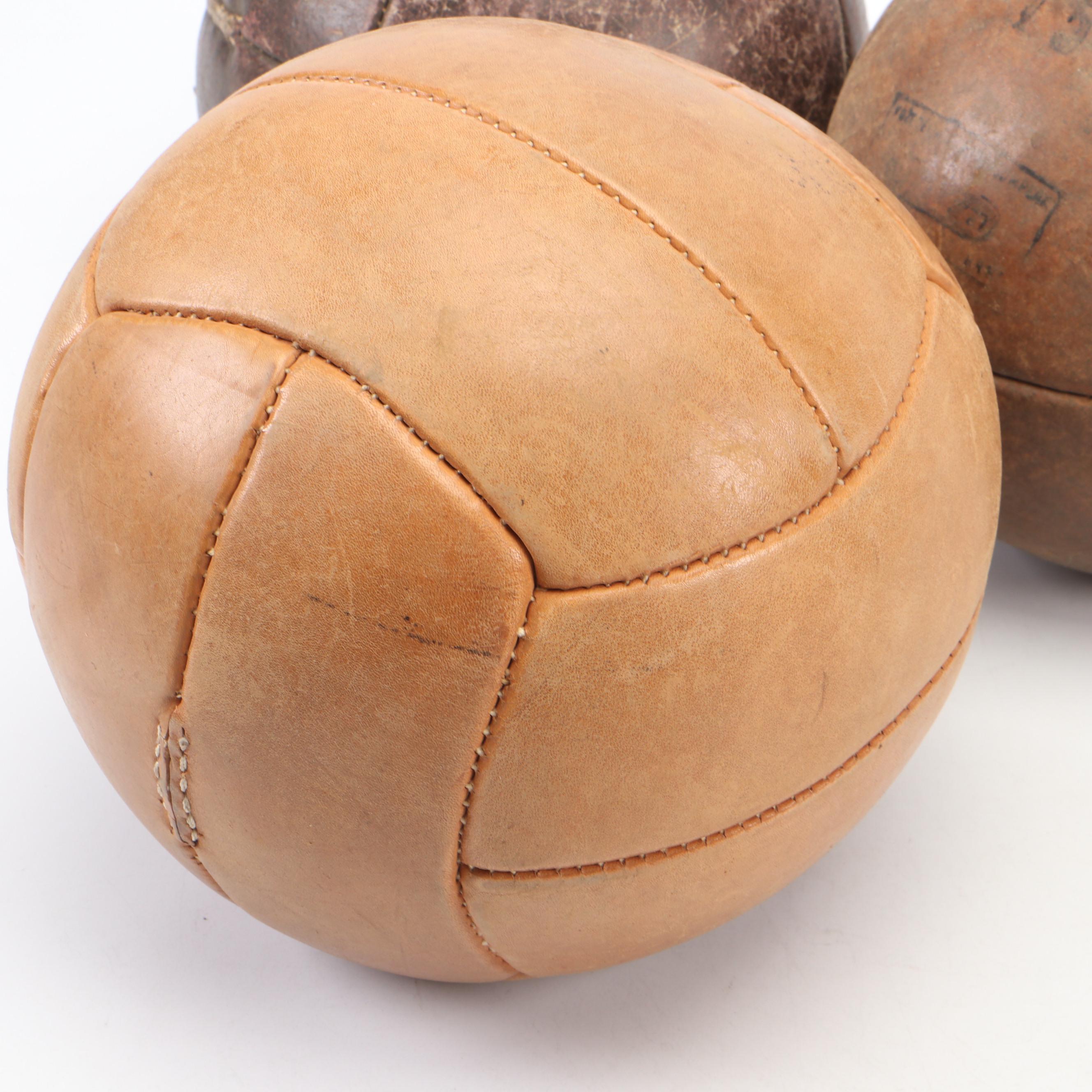 2 kg Leather Medicine Ball with More Brown Leather Medicine Balls
