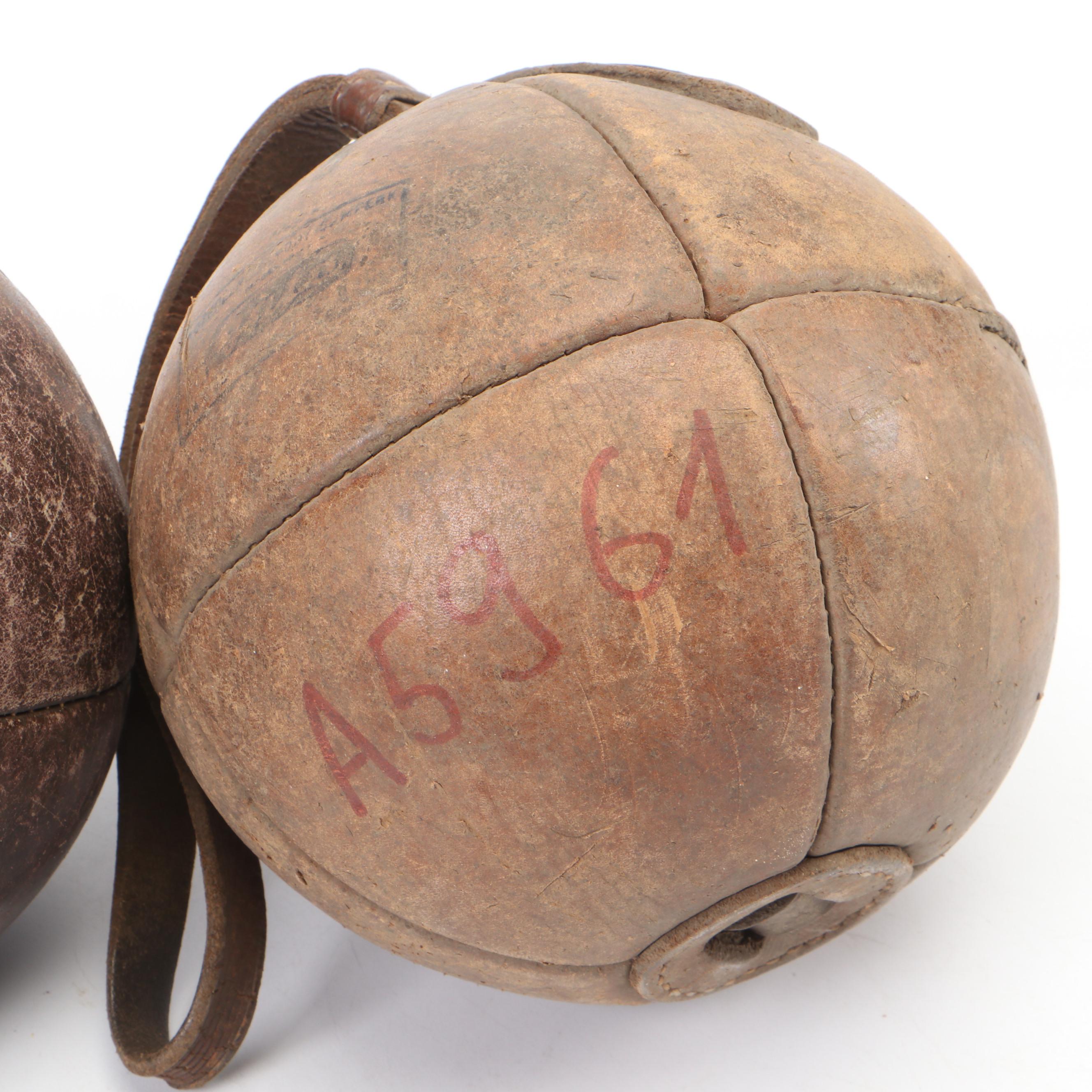 2 kg Leather Medicine Ball with More Brown Leather Medicine Balls