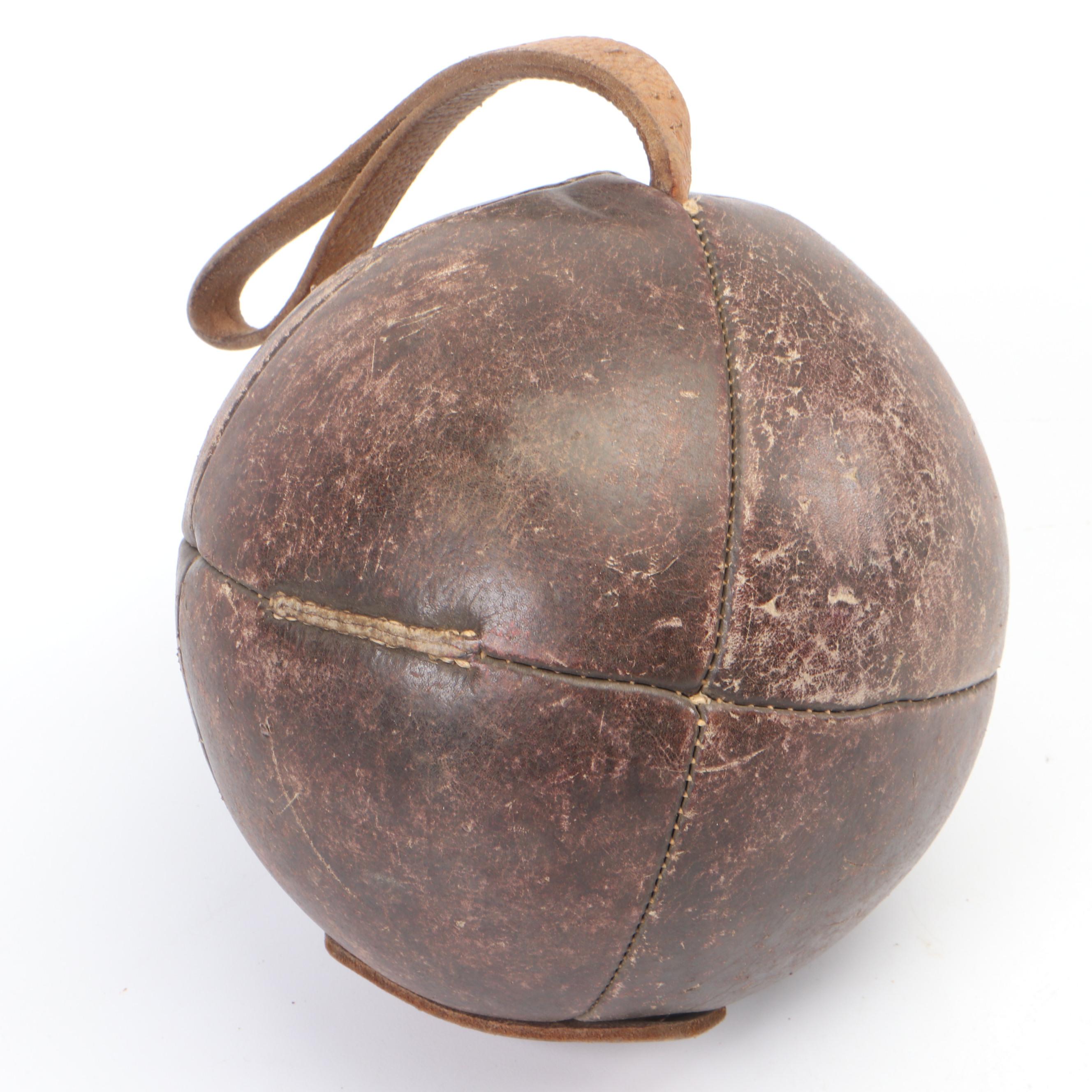 2 kg Leather Medicine Ball with More Brown Leather Medicine Balls