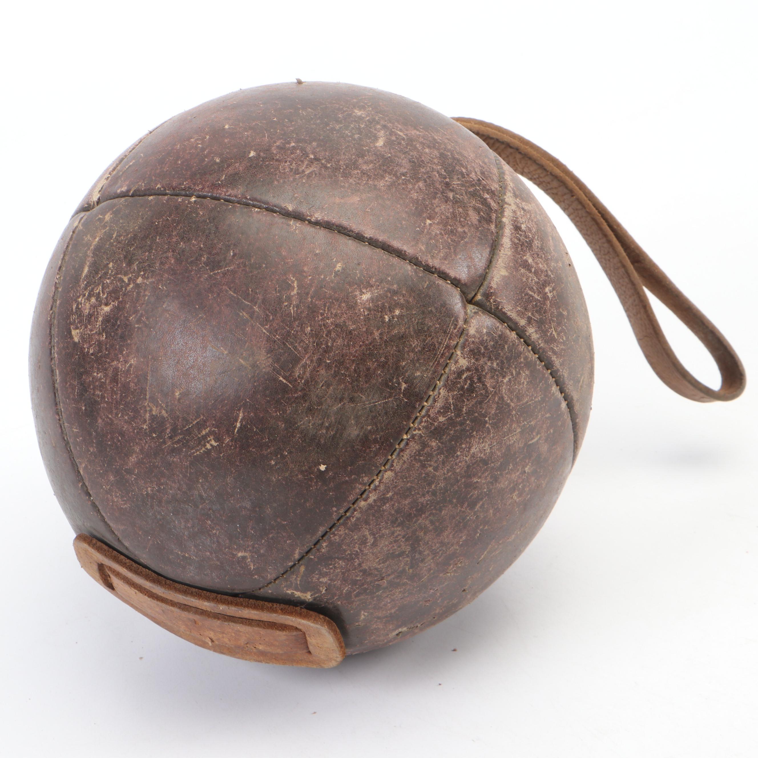 2 kg Leather Medicine Ball with More Brown Leather Medicine Balls