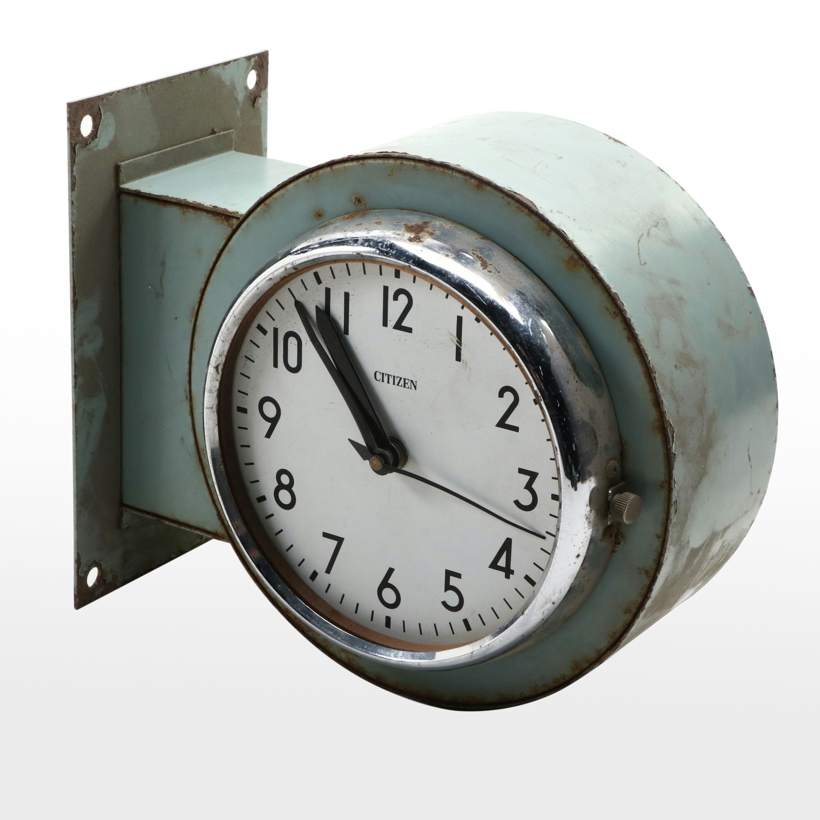Citizen Blue Battery-Operated Ship's Wall Clock, Late 20th Century