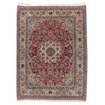 9'11 x 13'11 Hand-Knotted Persian Kashan Room Sized Rug