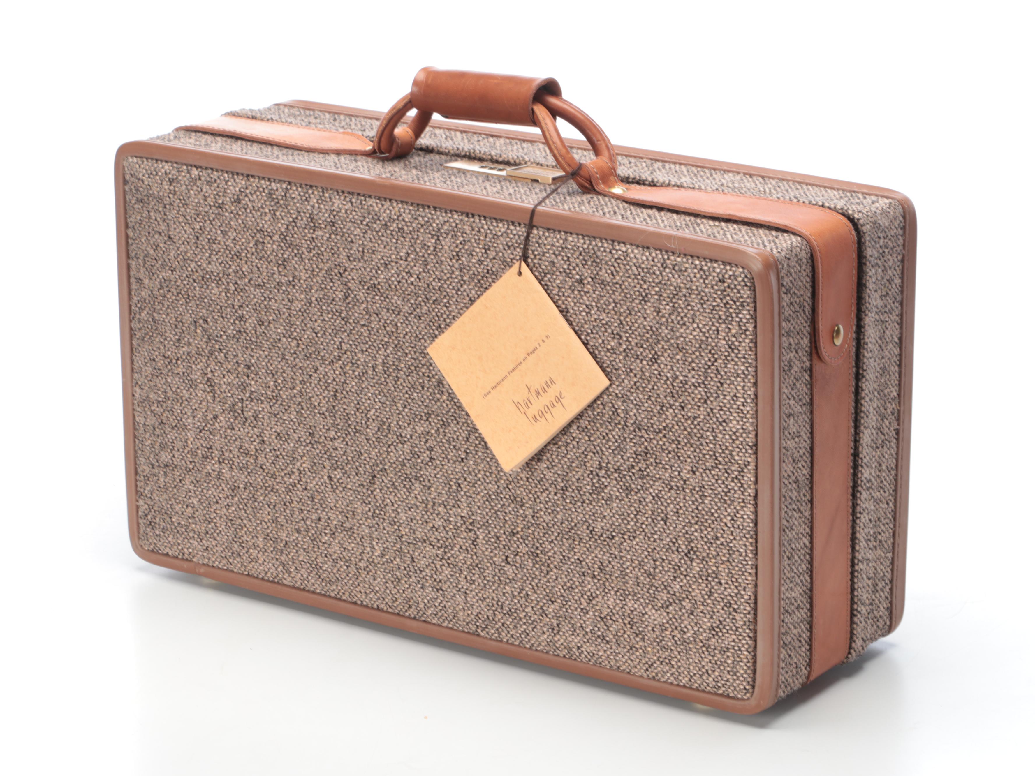Hartmann Luggage Leather Trimmed Tweed Suitcases