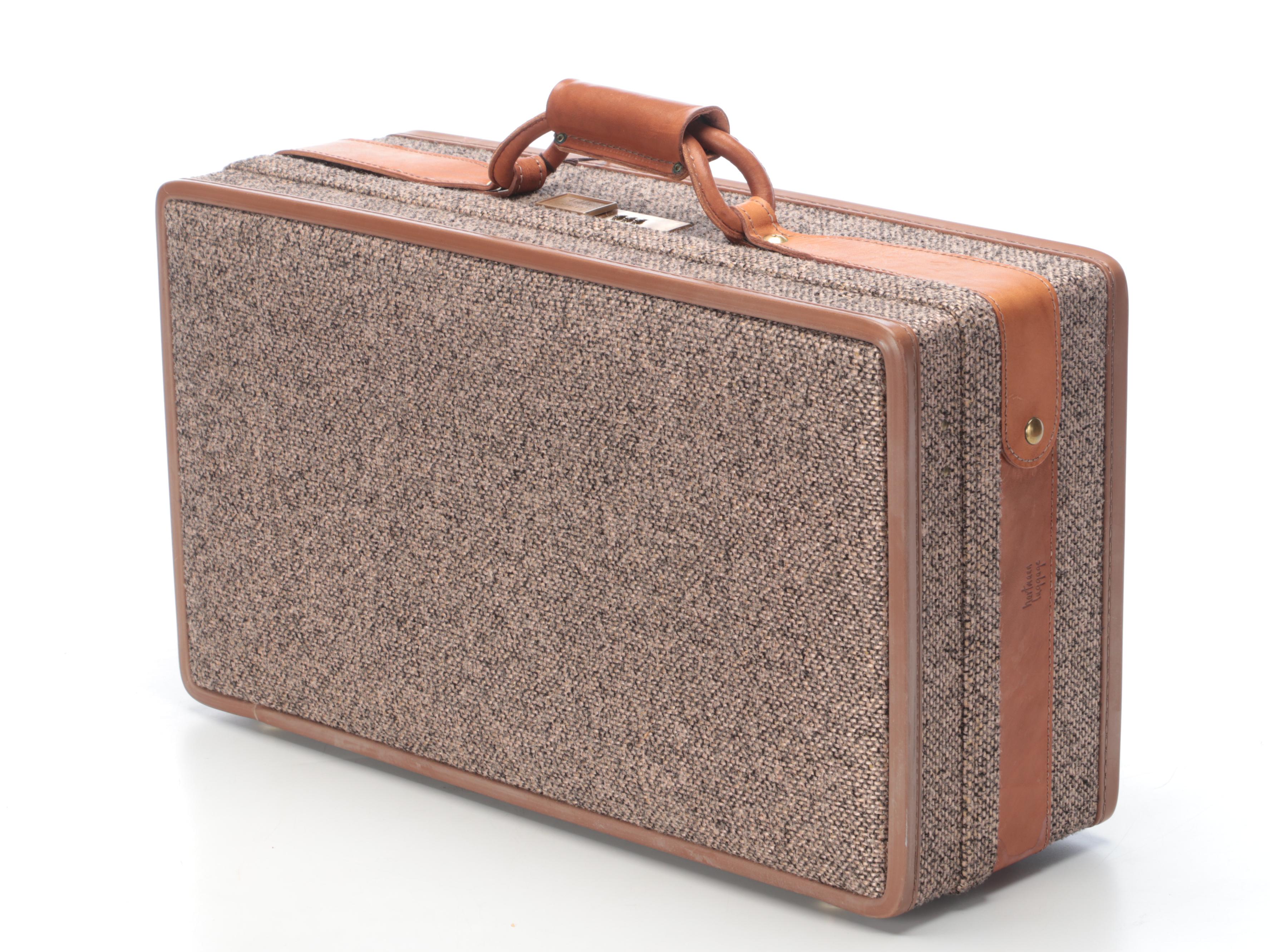 Hartmann Luggage Leather Trimmed Tweed Suitcases