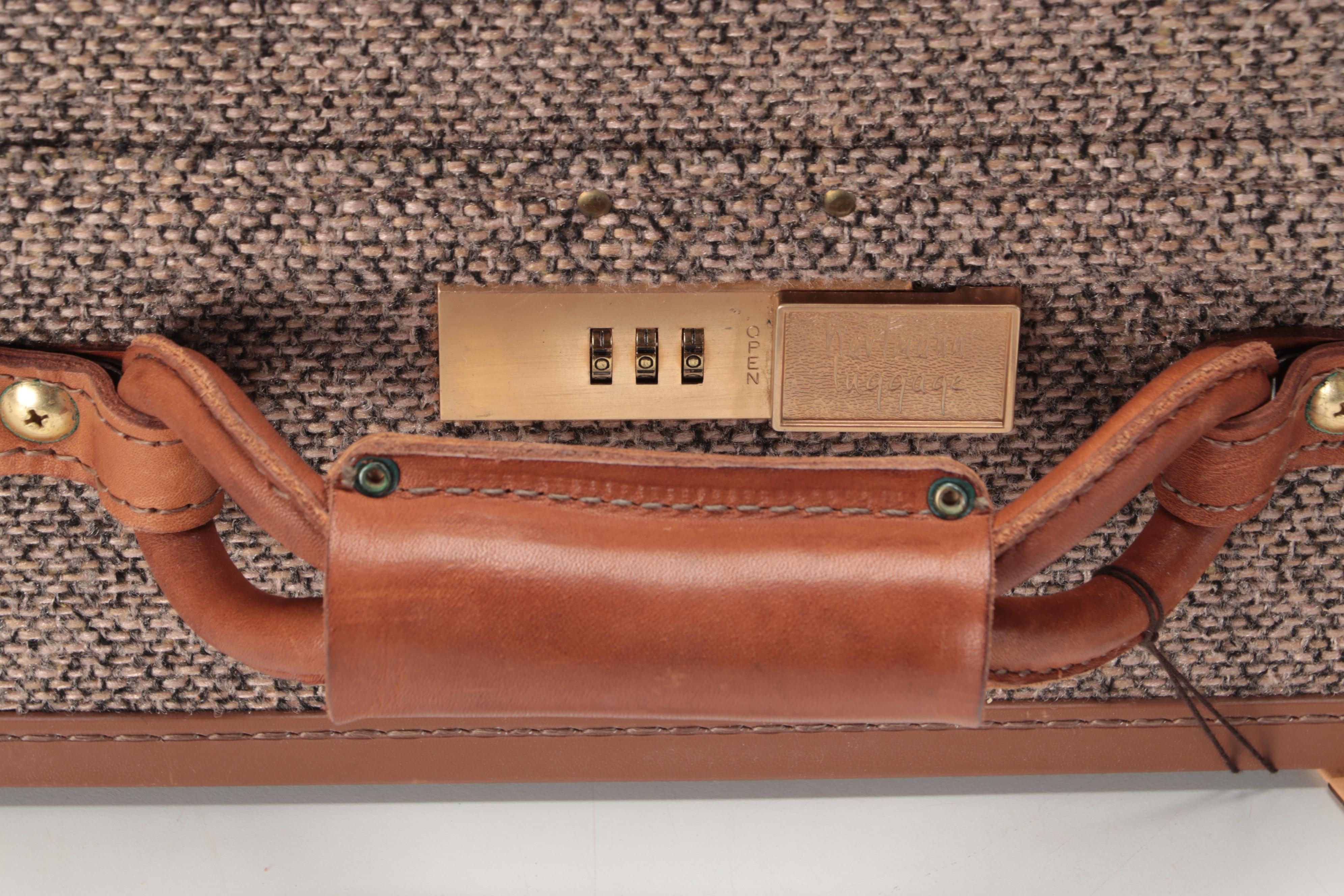 Hartmann Luggage Leather Trimmed Tweed Suitcases