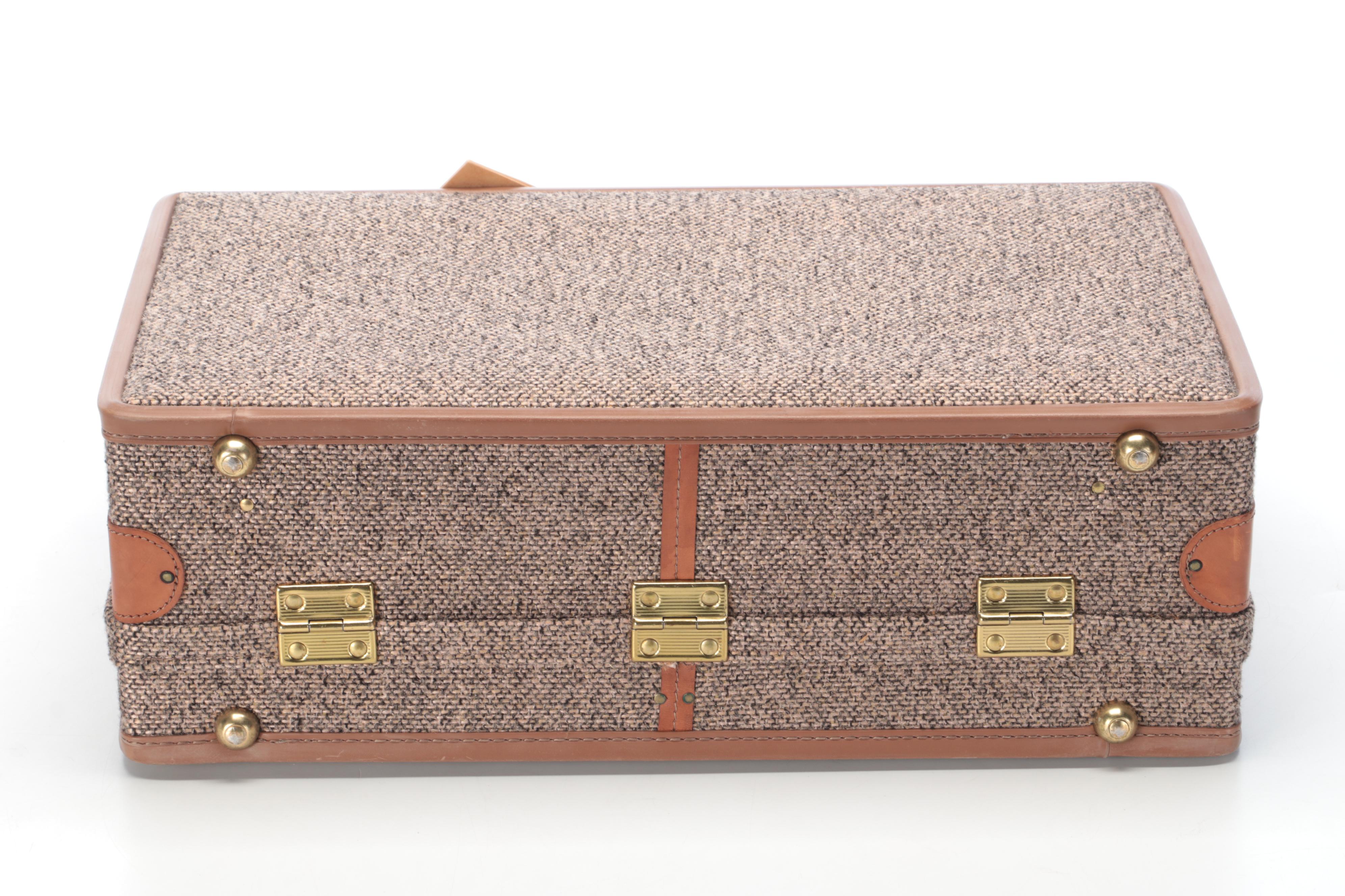 Hartmann Luggage Leather Trimmed Tweed Suitcases
