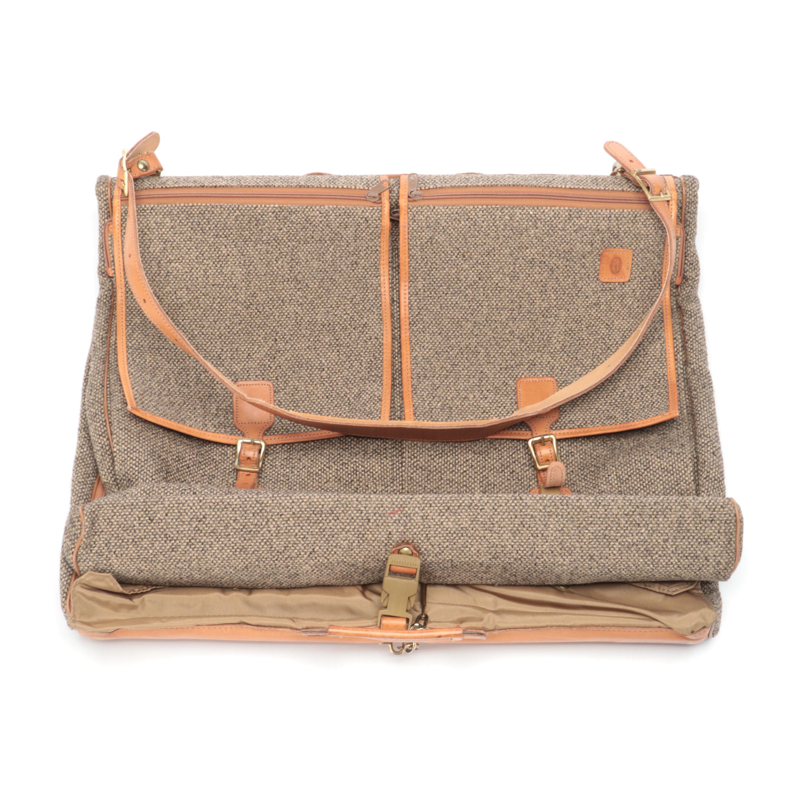 Hartmann Luggage Leather Trimmed Tweed Suitcases
