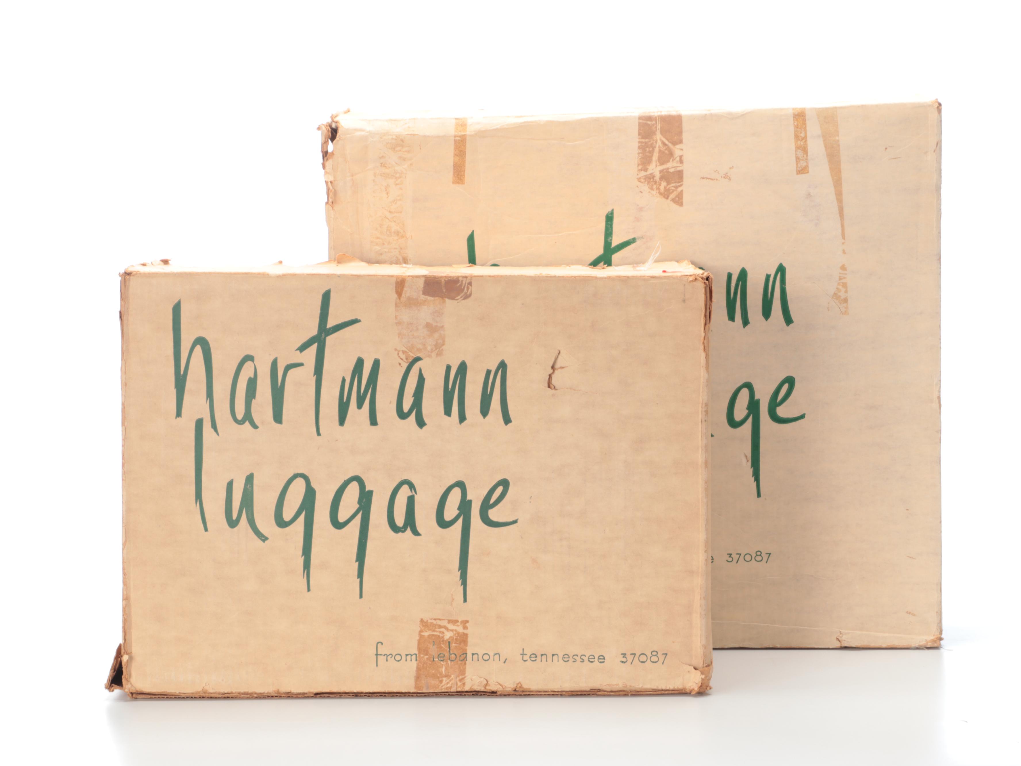 Hartmann Luggage Leather Trimmed Tweed Suitcases