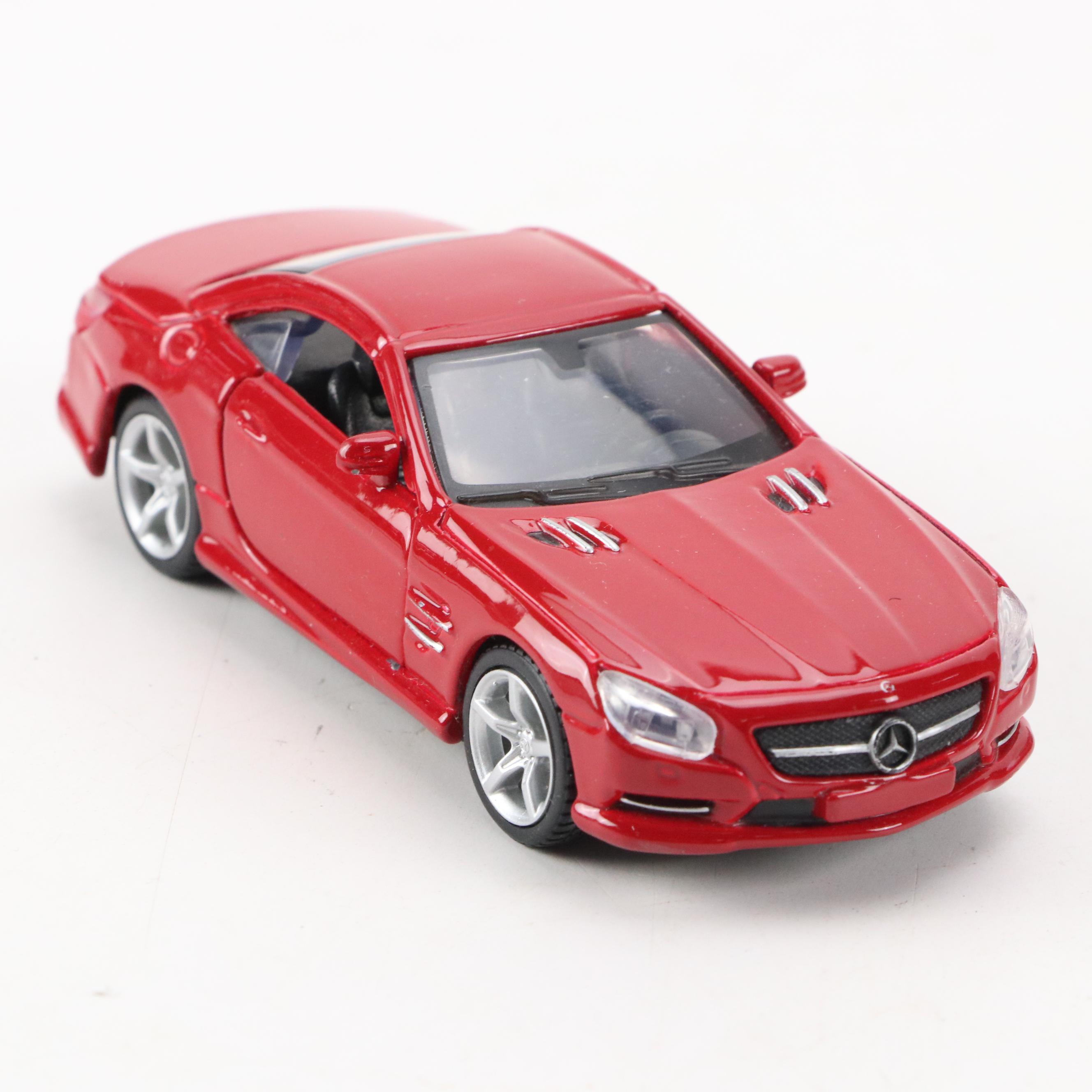 Škoda Octavia Car in Display Case with Other Collectible Toy Cars