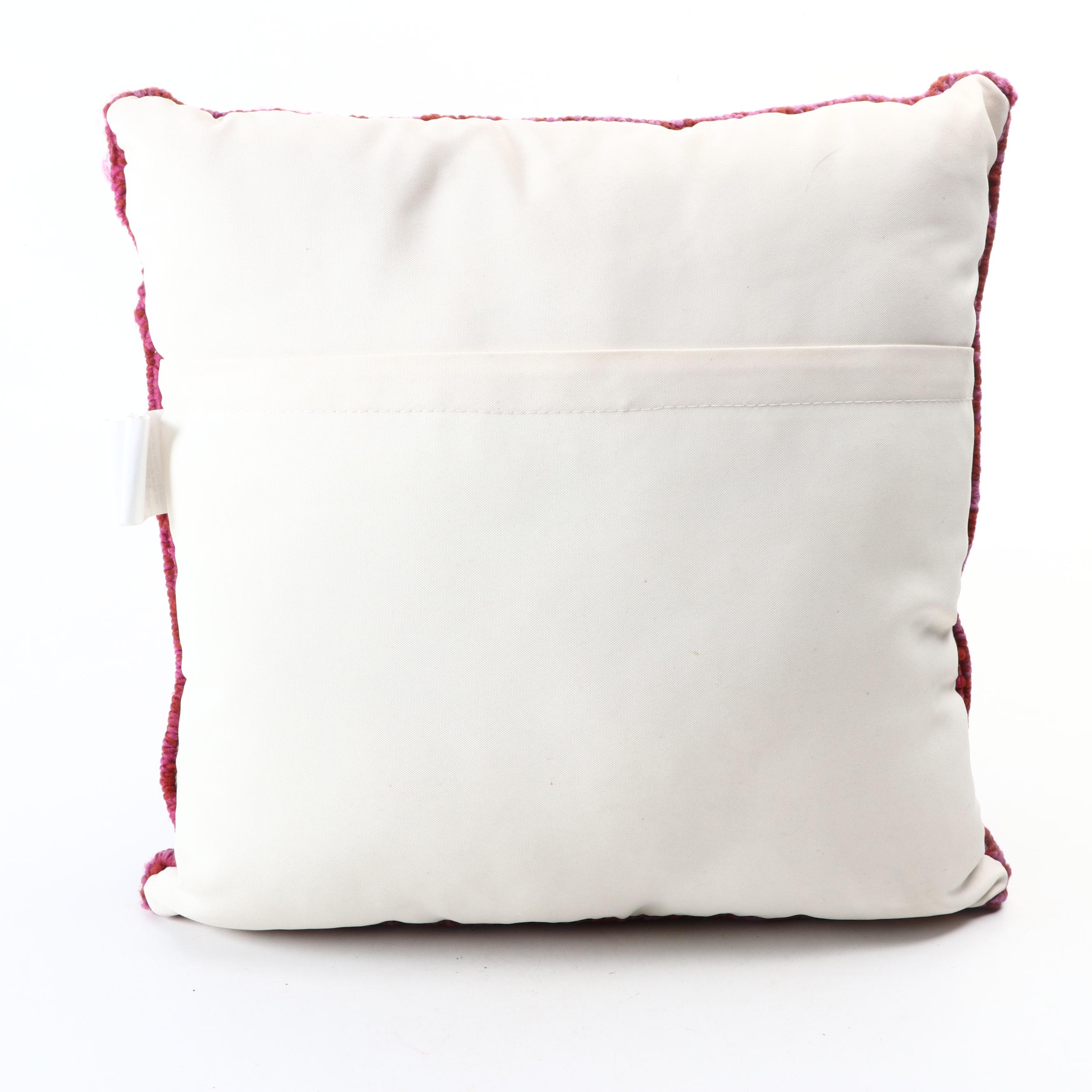 Plow & Hearth and Other Hooked Wool Nature Motif Throw Pillows