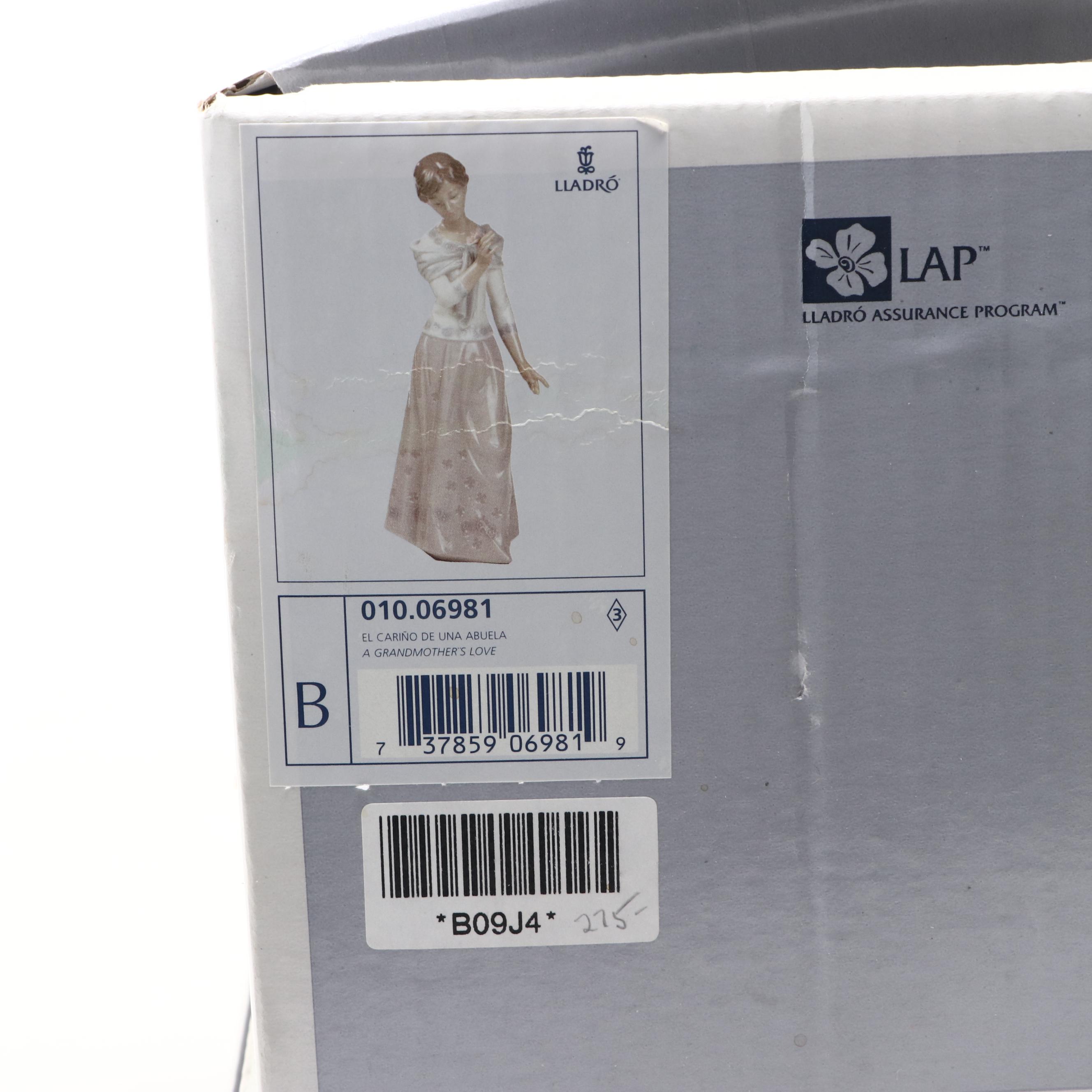 Lladró "A Grandmother's Love" and "Love" Porcelain Figurines