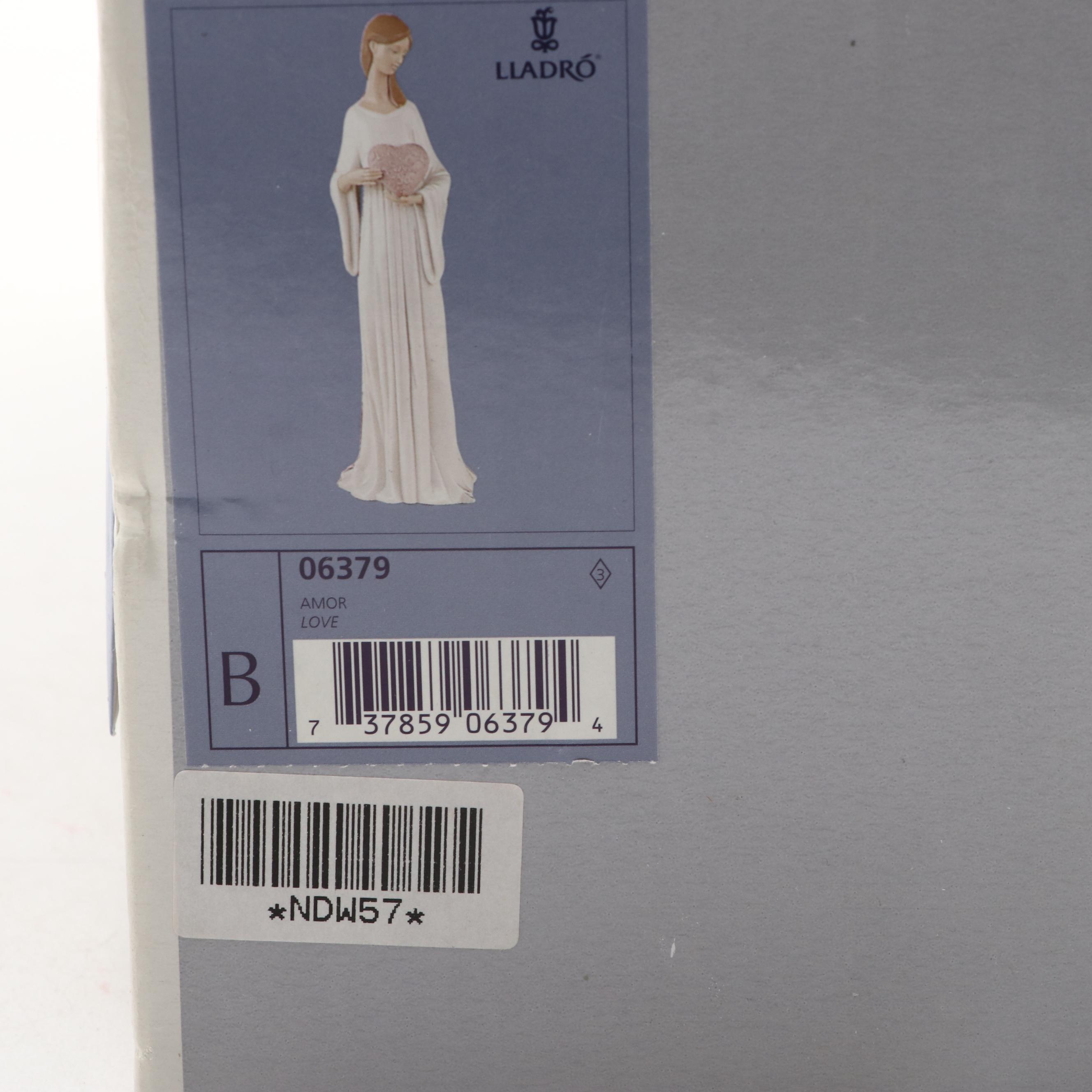 Lladró "A Grandmother's Love" and "Love" Porcelain Figurines