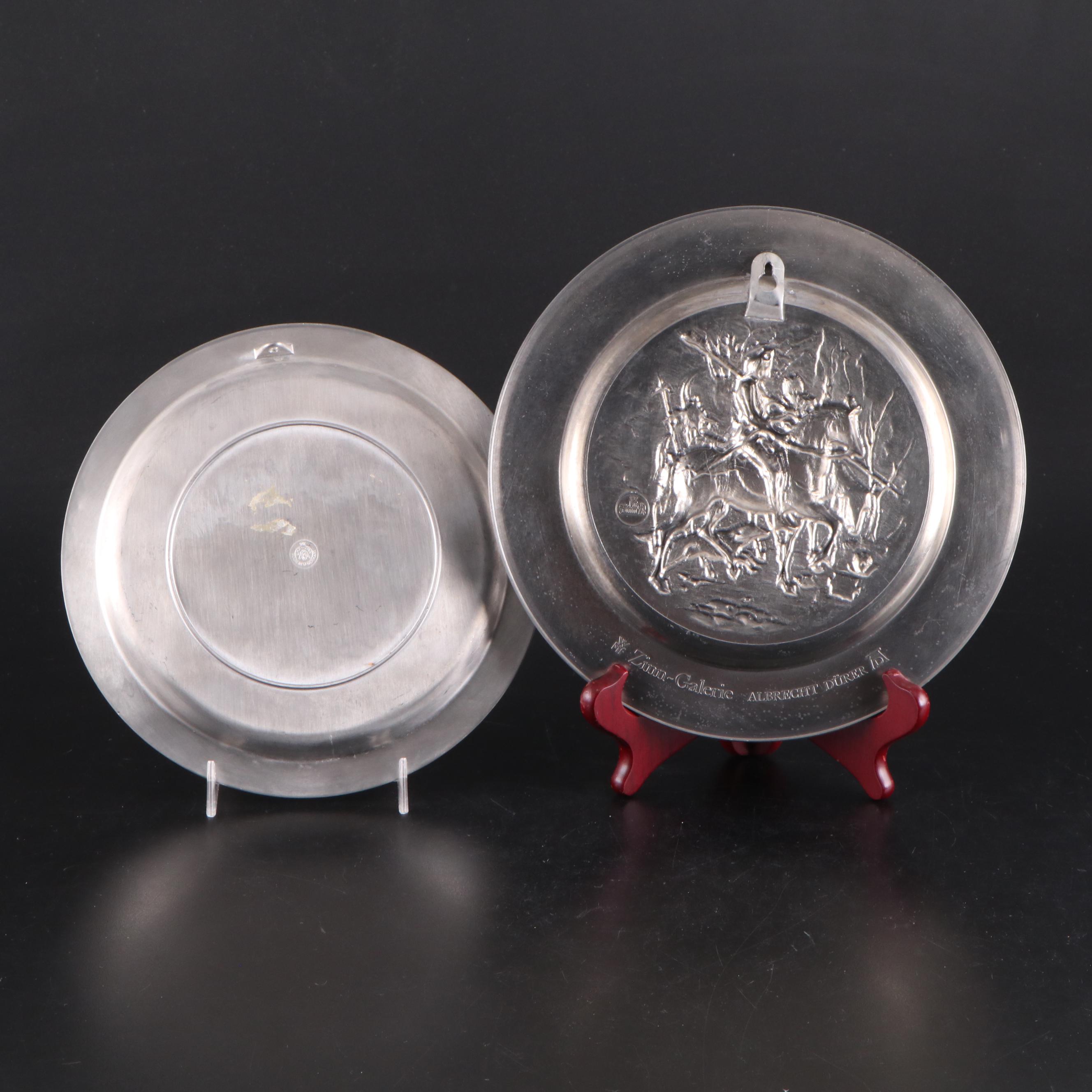 WMF Pewter Decorative Plates with Other Tableware and Accessories, 20th Century