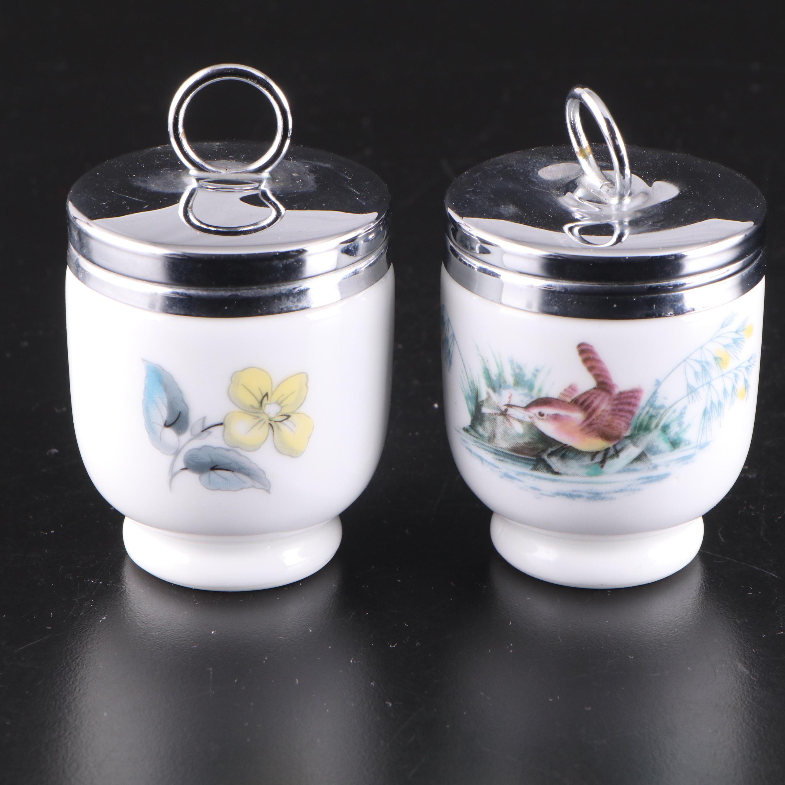 Pyrex Glass Casserole Dishes with Floral Motif Ceramic Spice Canisters and More