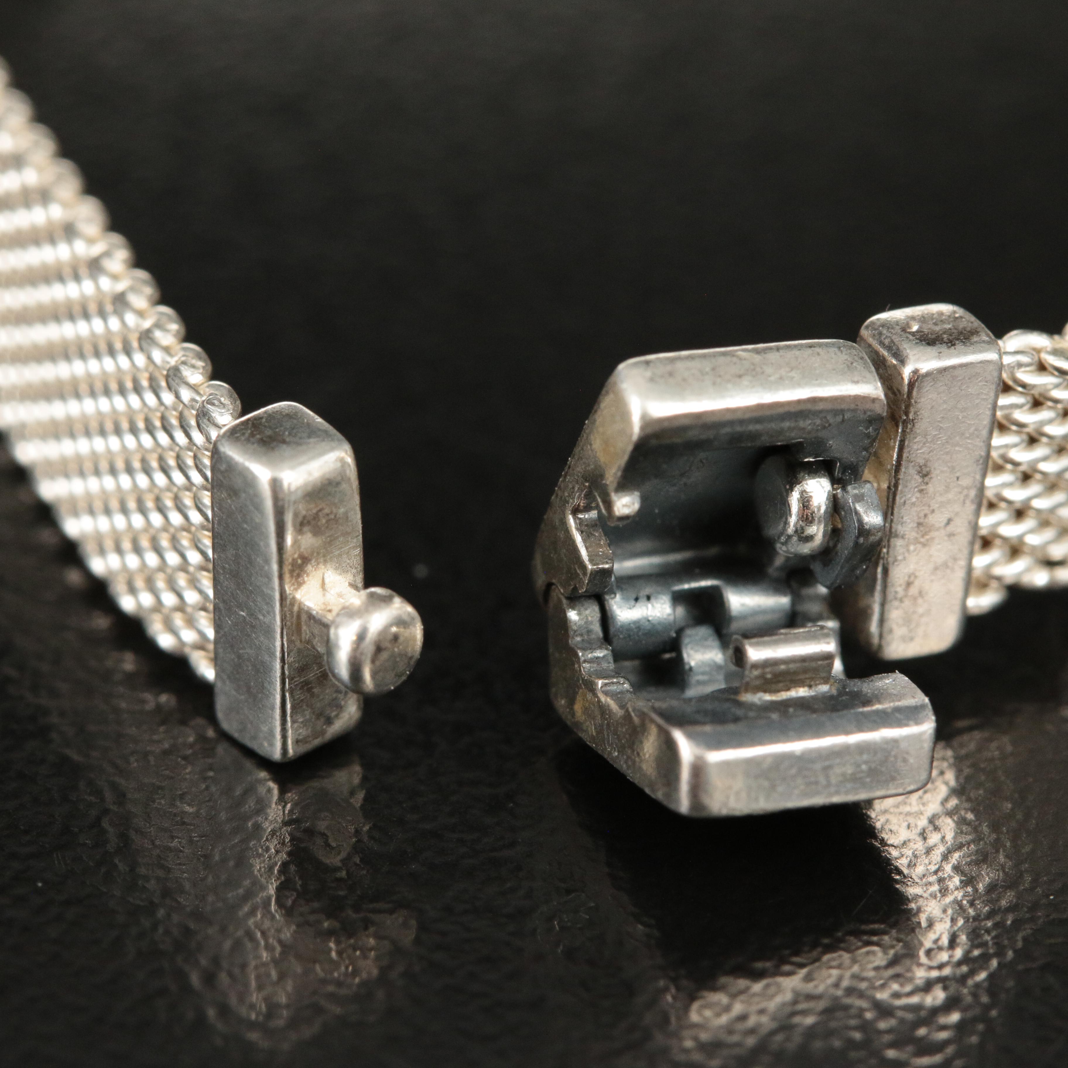 Pandora CZ Mesh Strap Bracelet