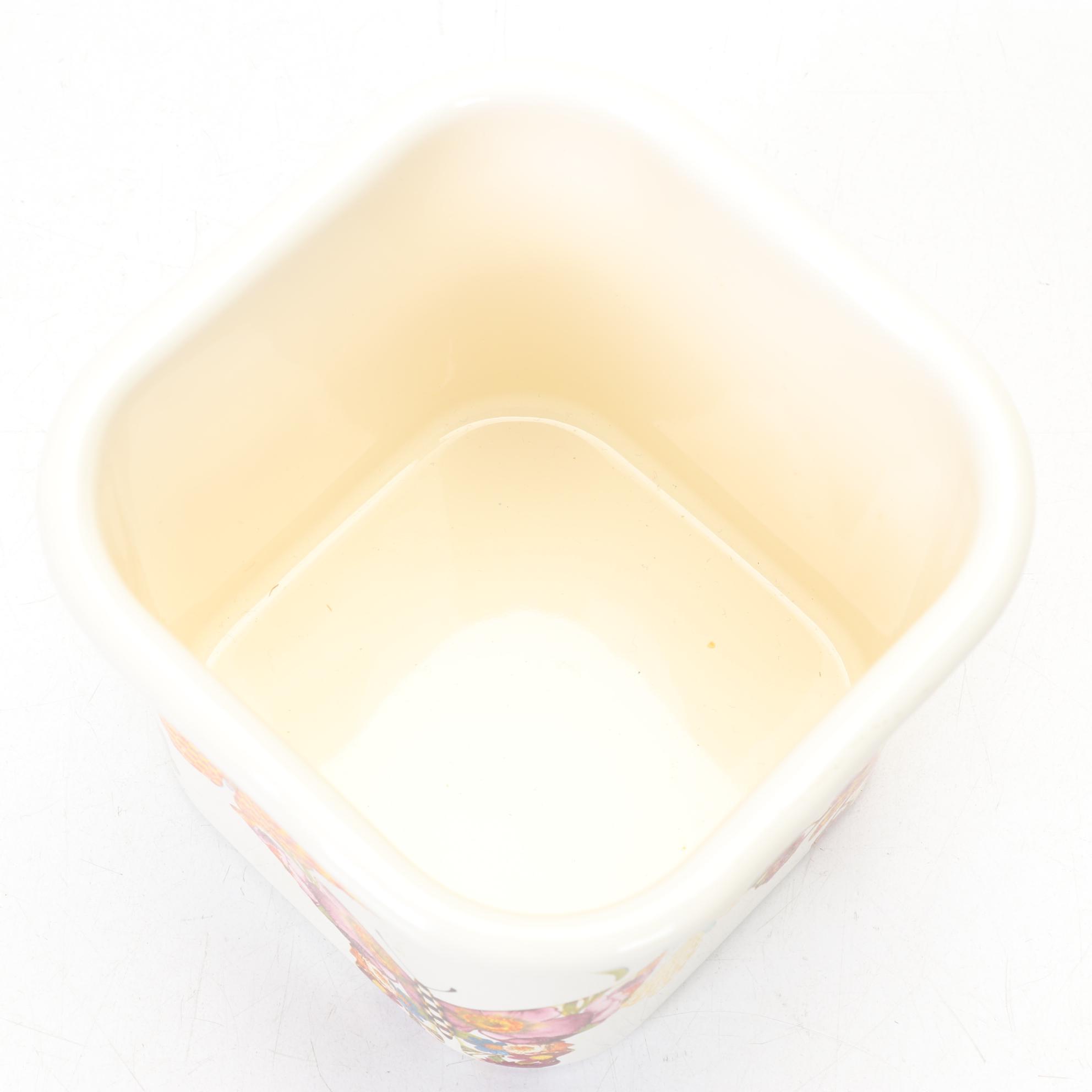 Two MacKenzie-Childs "Butterfly Garden" Metal Storage Containers with Lids