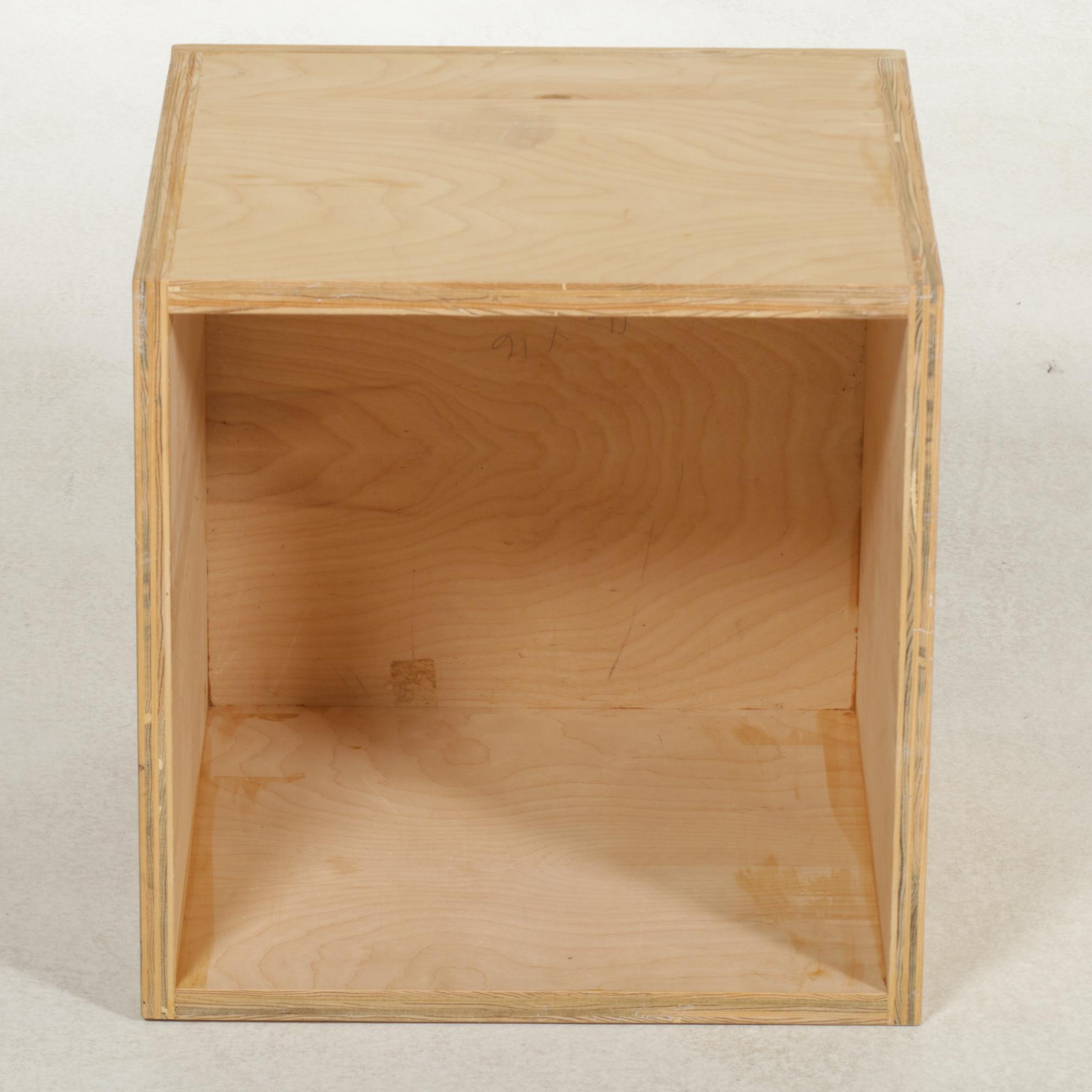 Plywood Cube Photography Pedestal