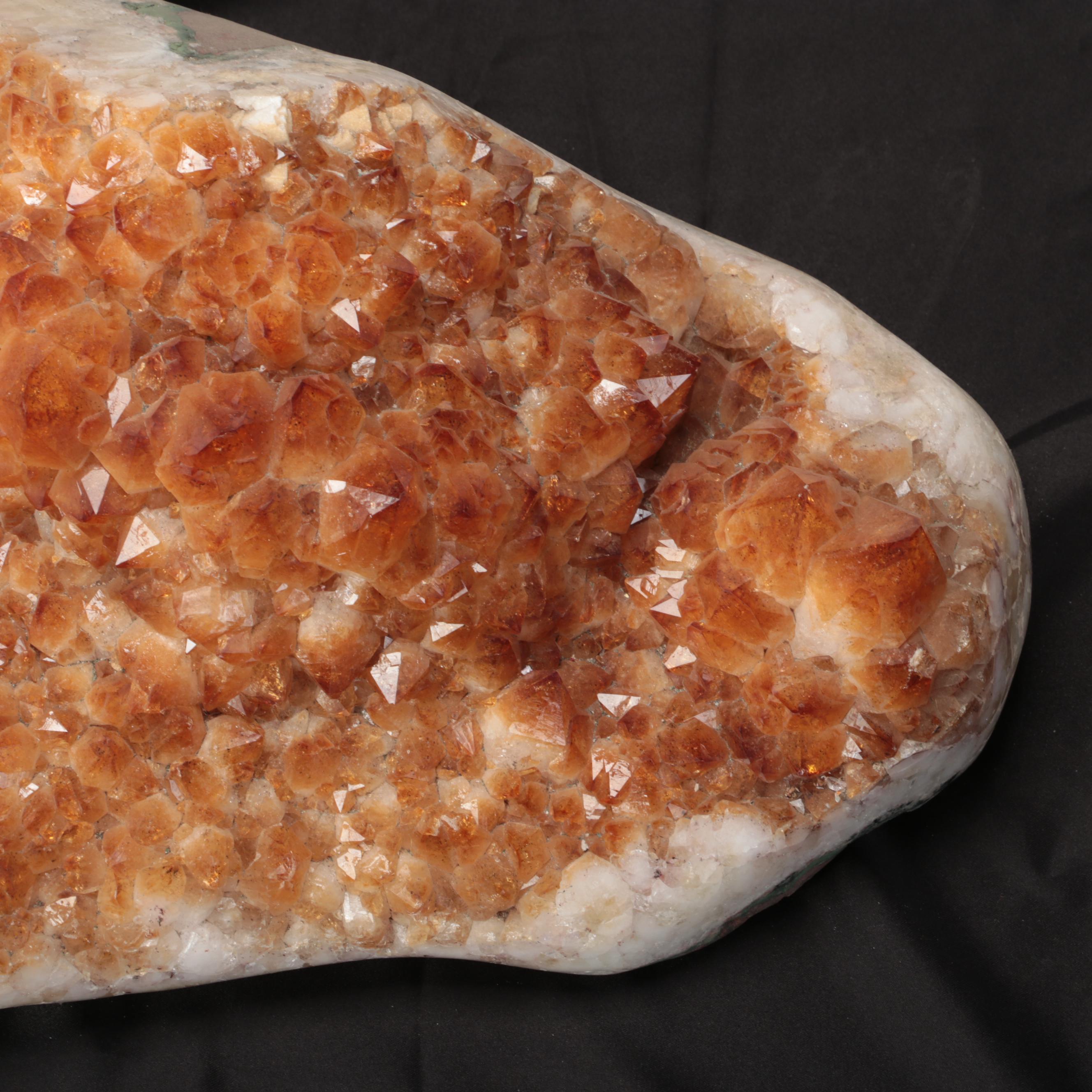 Citrine Quartz Geode Specimen