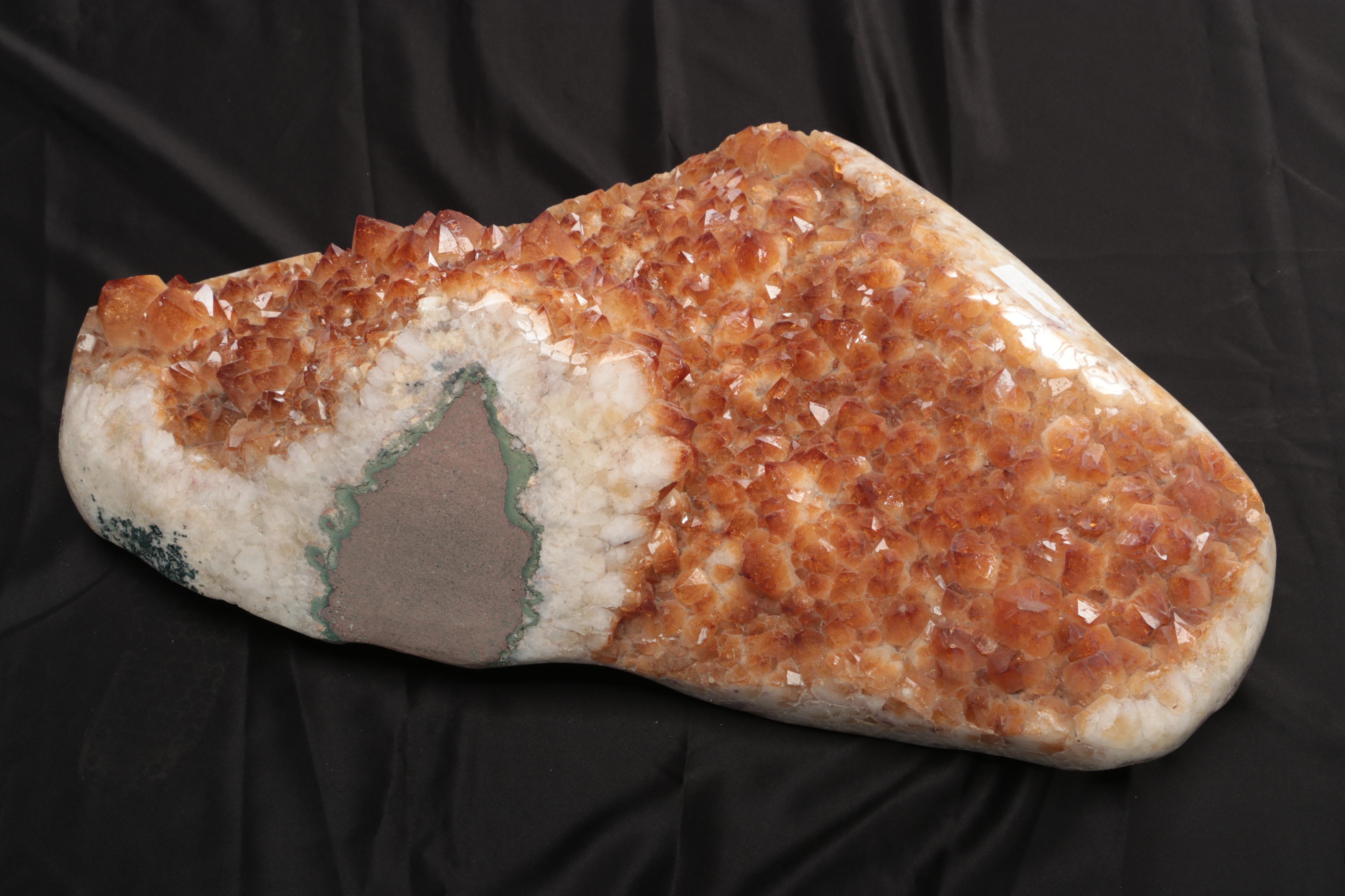 Citrine Quartz Geode Specimen