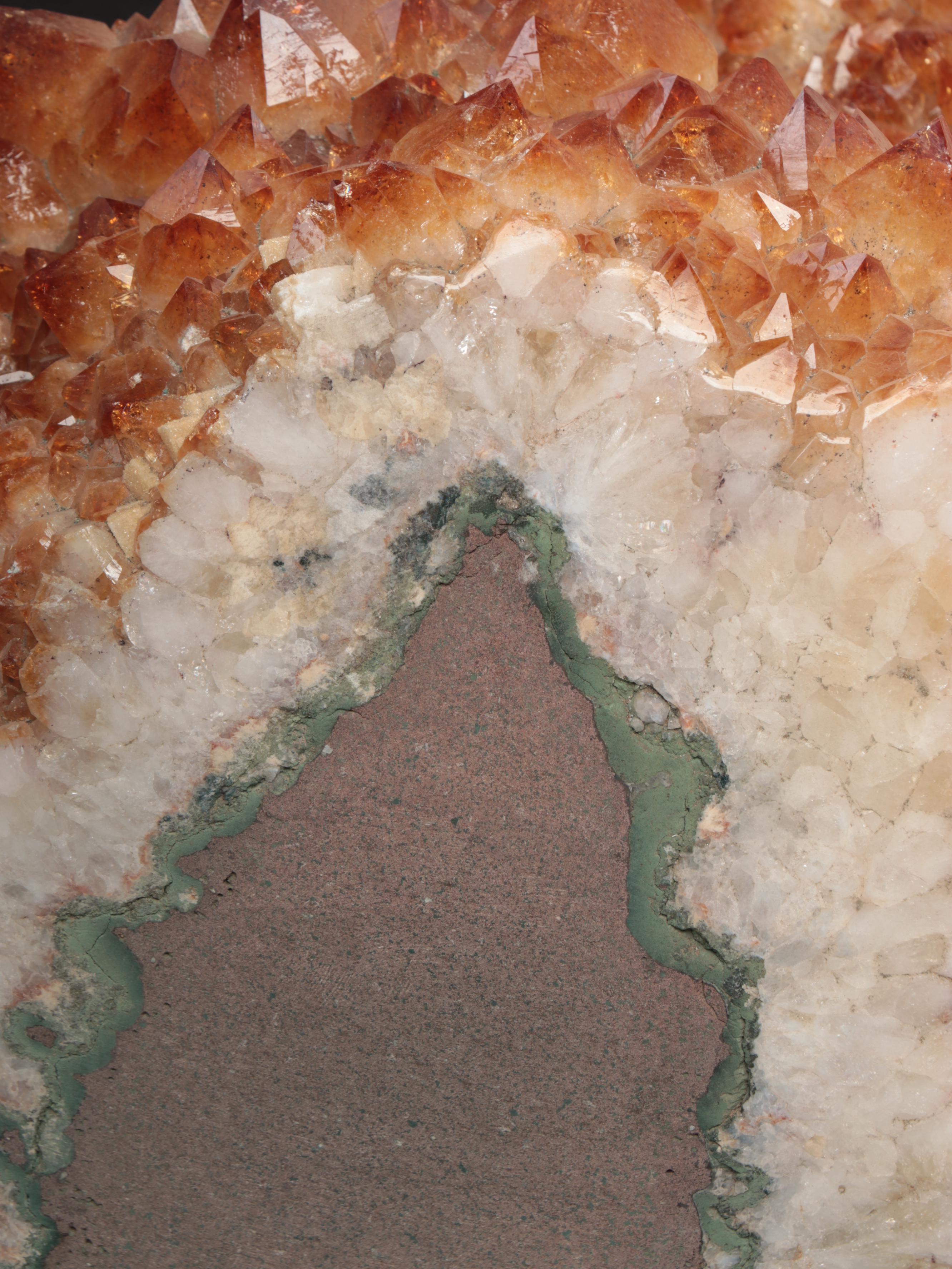 Citrine Quartz Geode Specimen