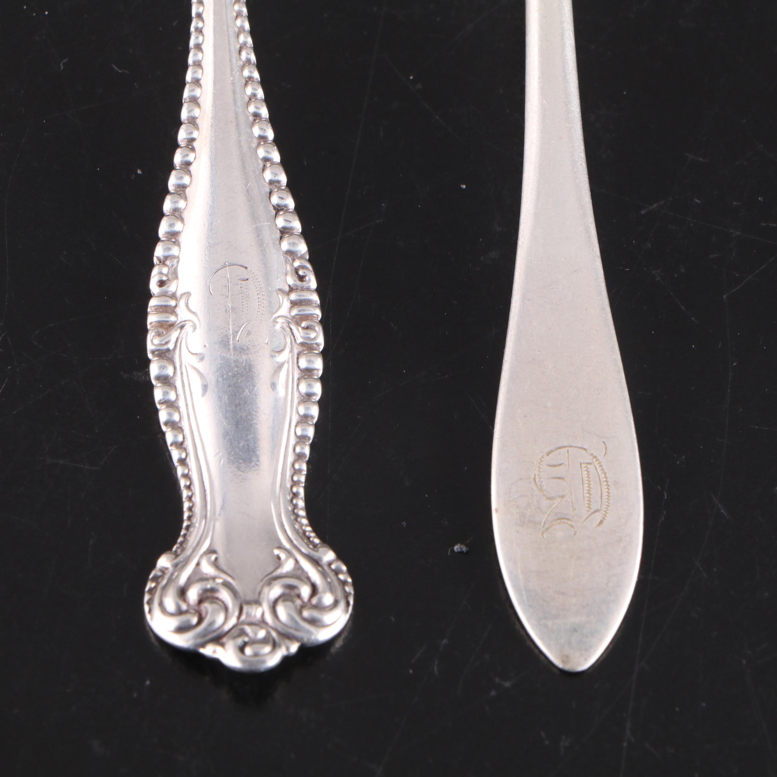 American Sterling Silver Teaspoon Collection, Late 19th/Early 20th C.