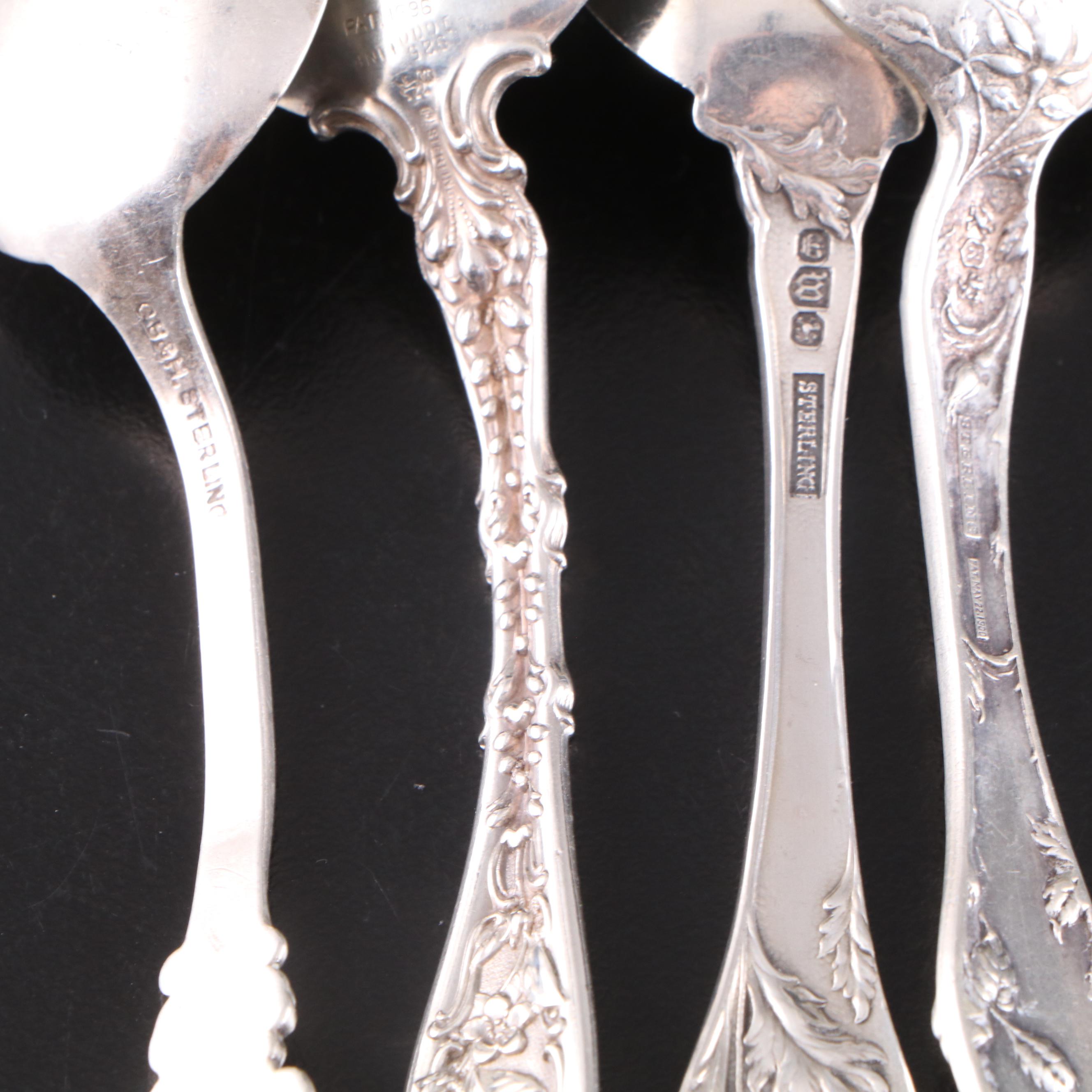 American Sterling Silver Teaspoon Collection, Late 19th/Early 20th C.
