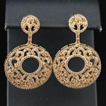 Sterling CZ Dangle Earrings