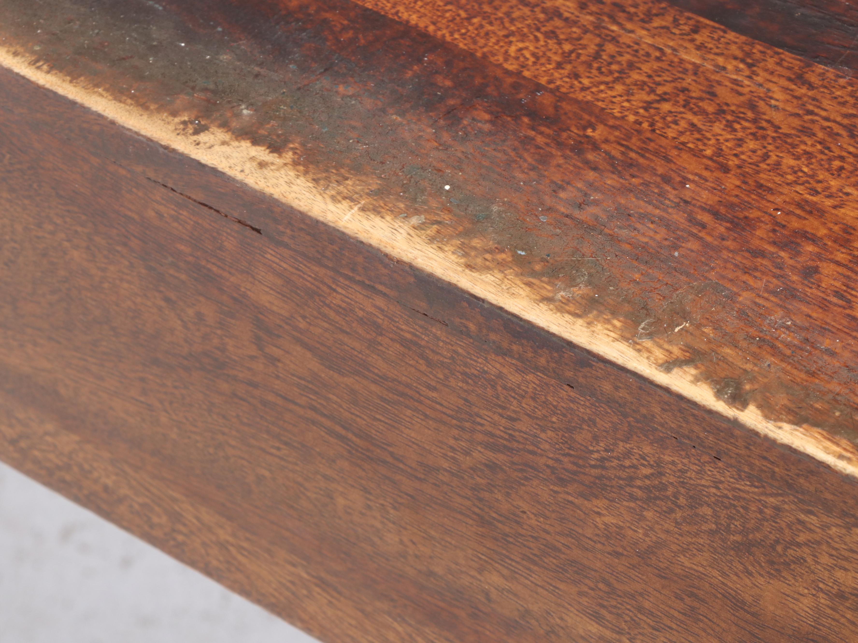 Indian Carved Hardwood Elephant Console Table